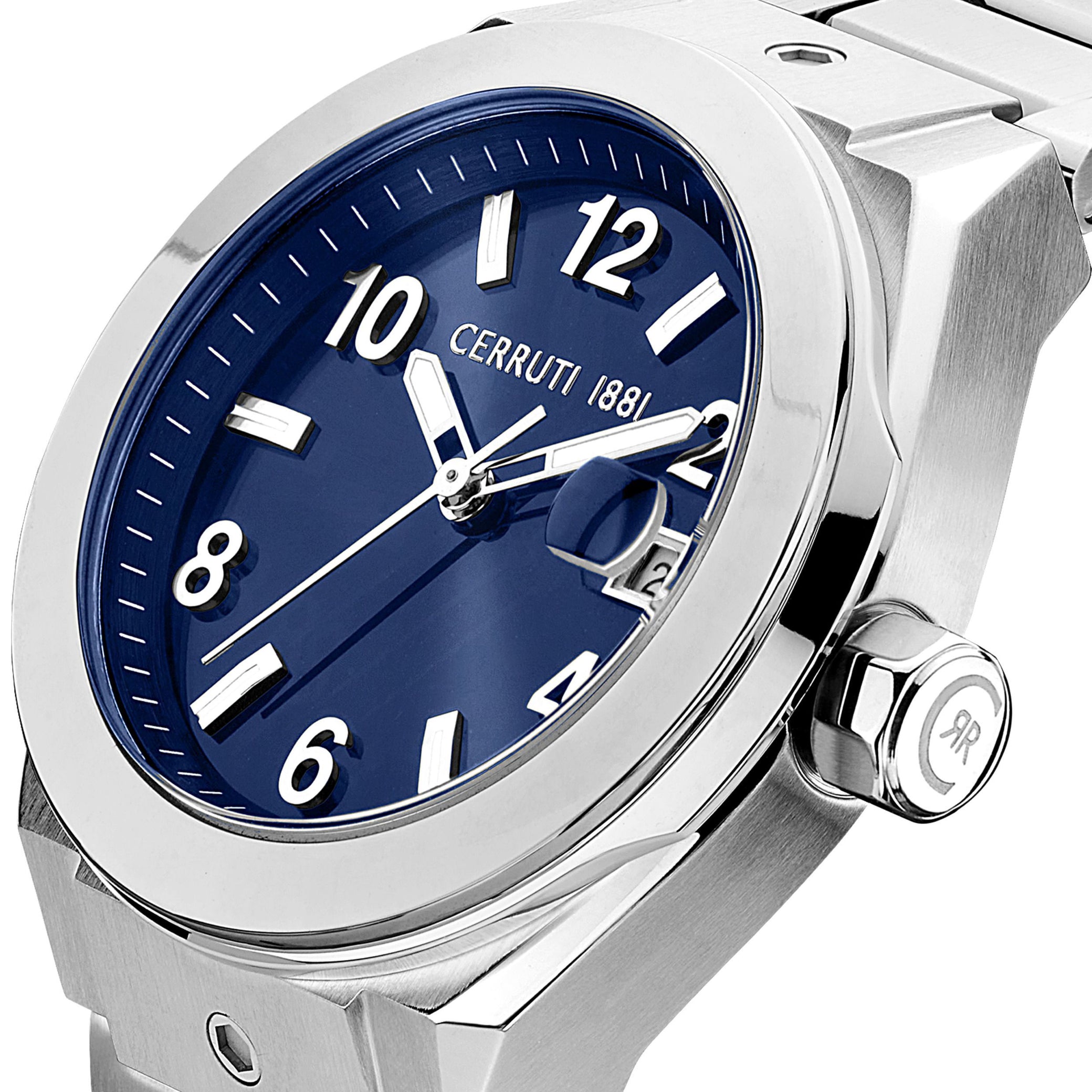 Date watch Ruscello Navy&amp;Silver