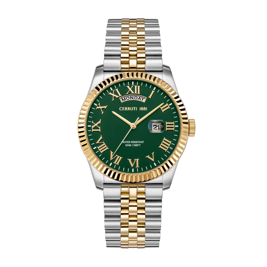 Date watch Chienti Green - Gold