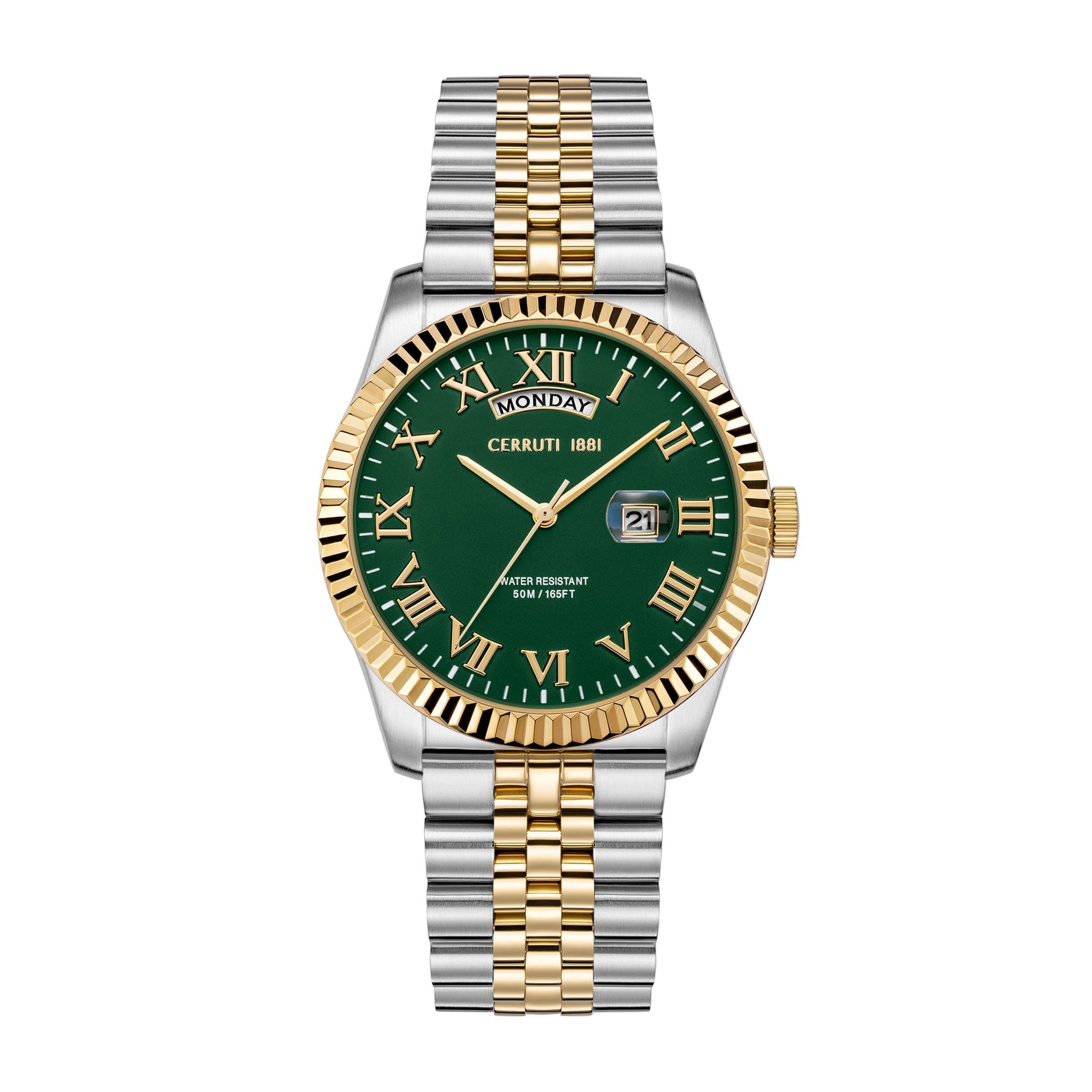 Date watch Chienti Green - Gold