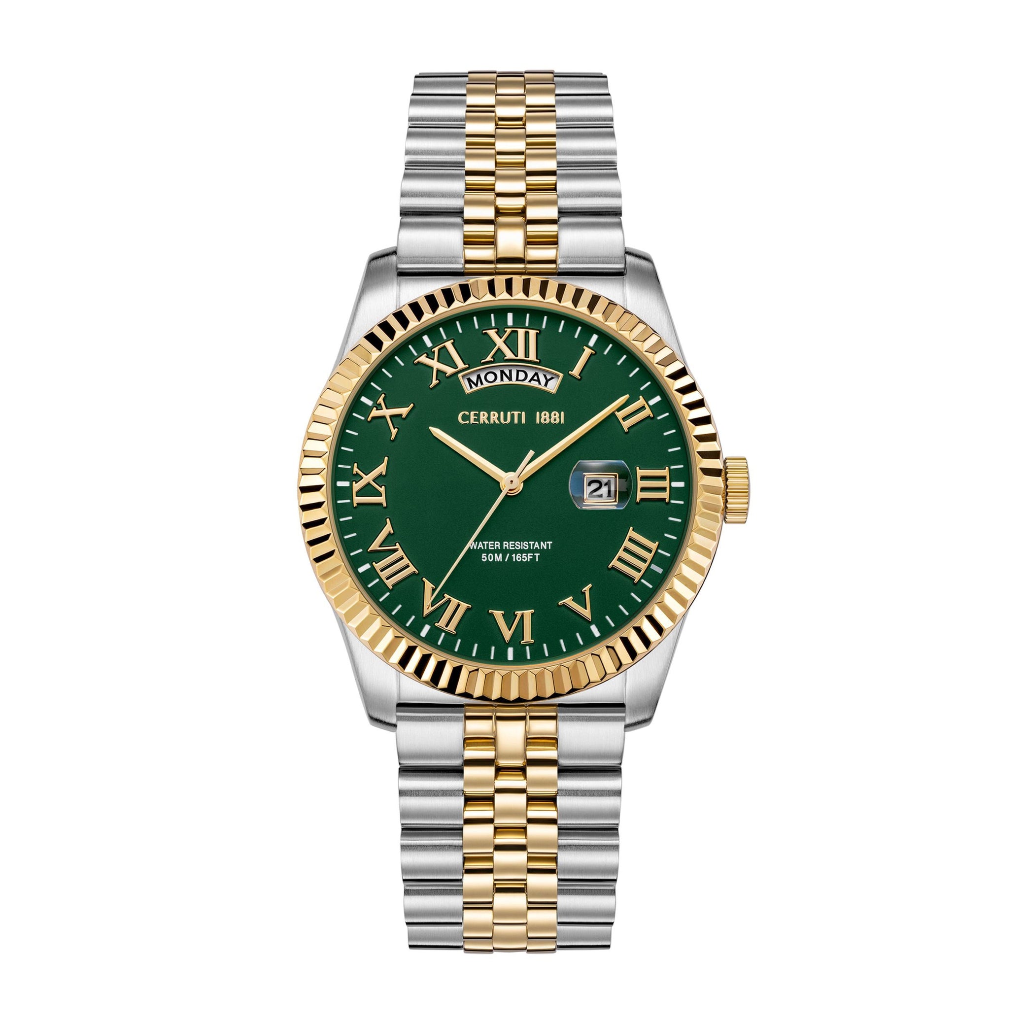 Date watch Chienti Green - Gold