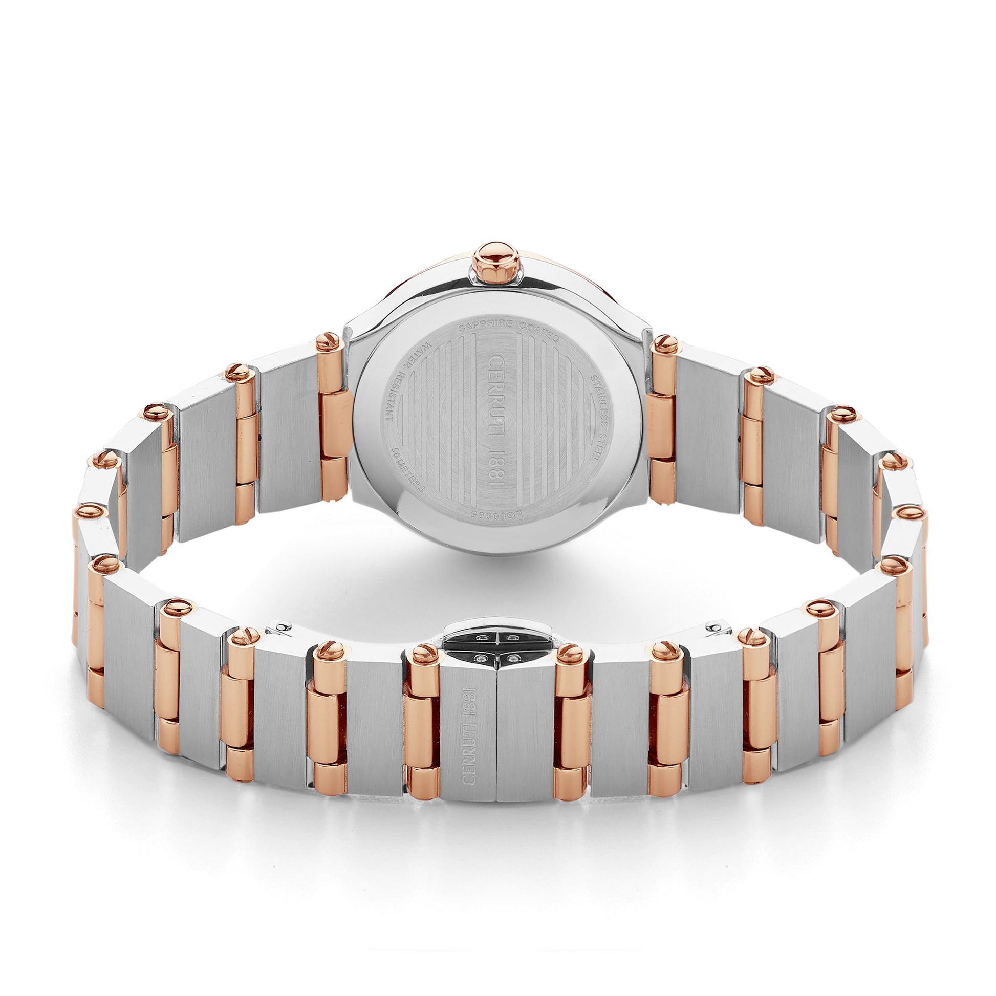 Montre Rendinara blanc et or rose