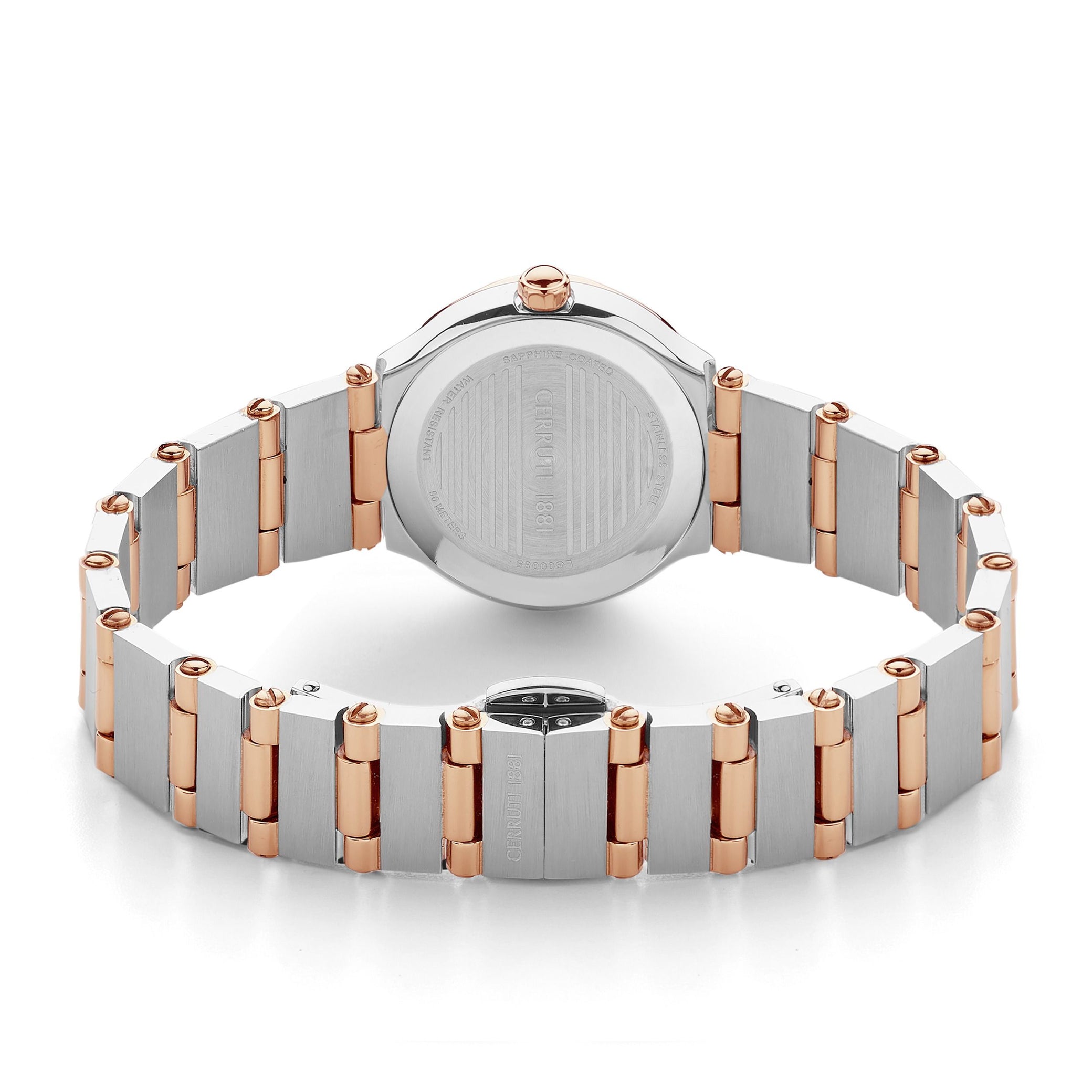 Montre Rendinara blanc et or rose