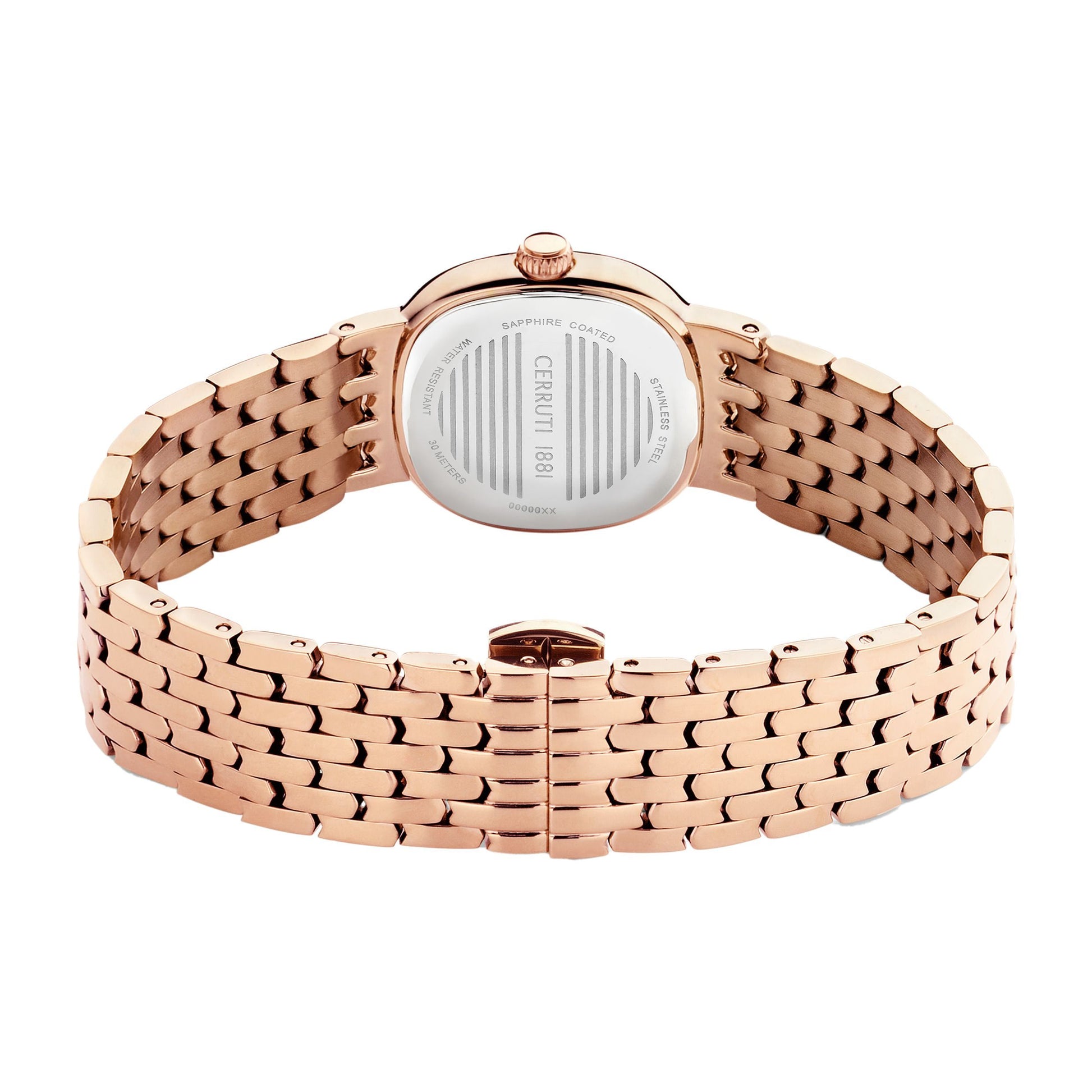 Montre Gresta verte et or rose