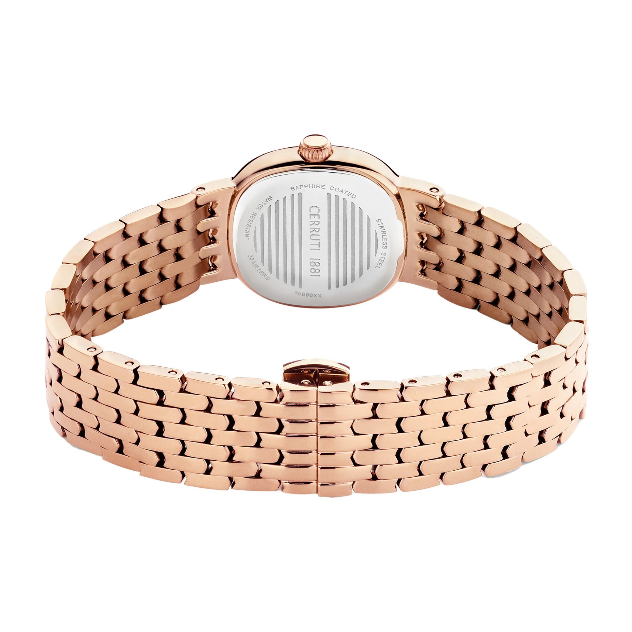 Montre Gresta verte et or rose