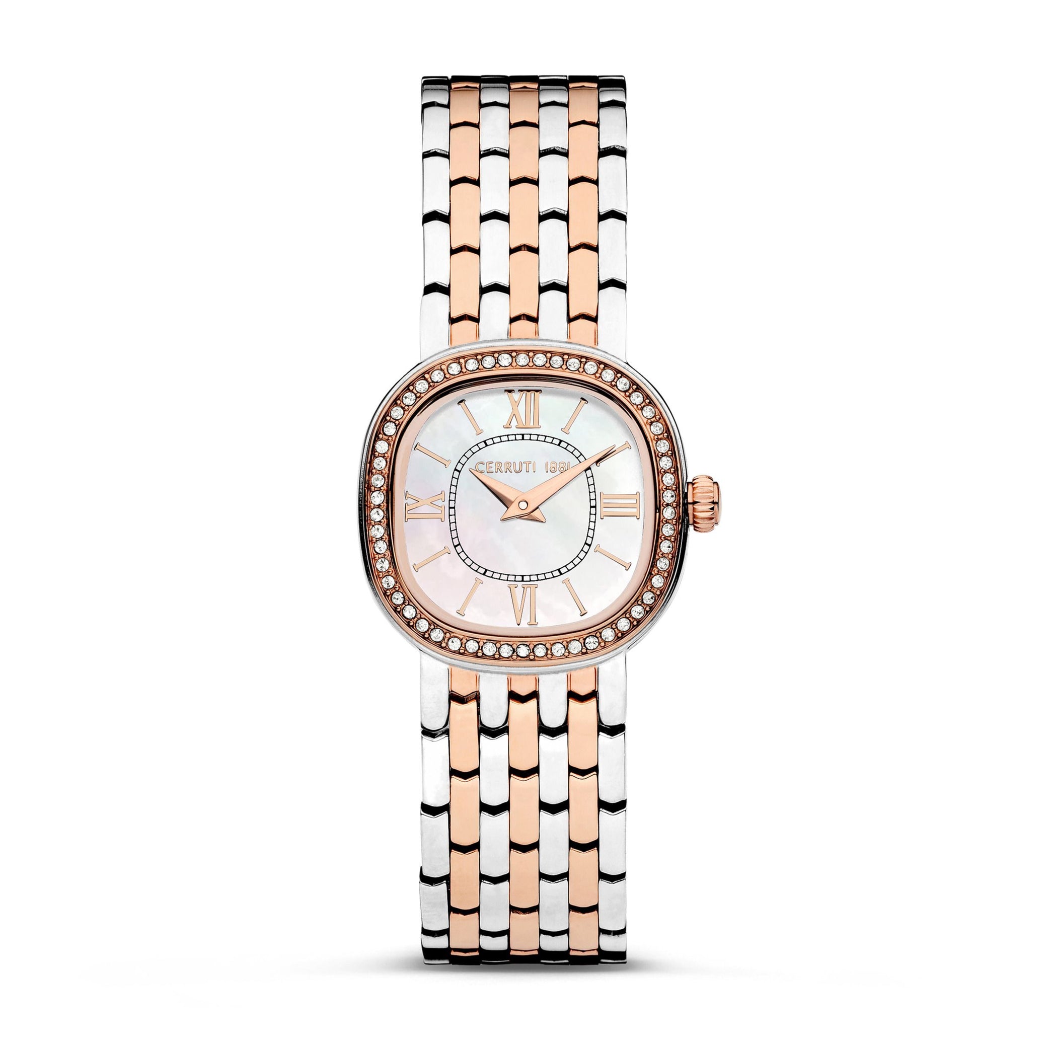 Montre Gresta Blanc&amp;Or rose