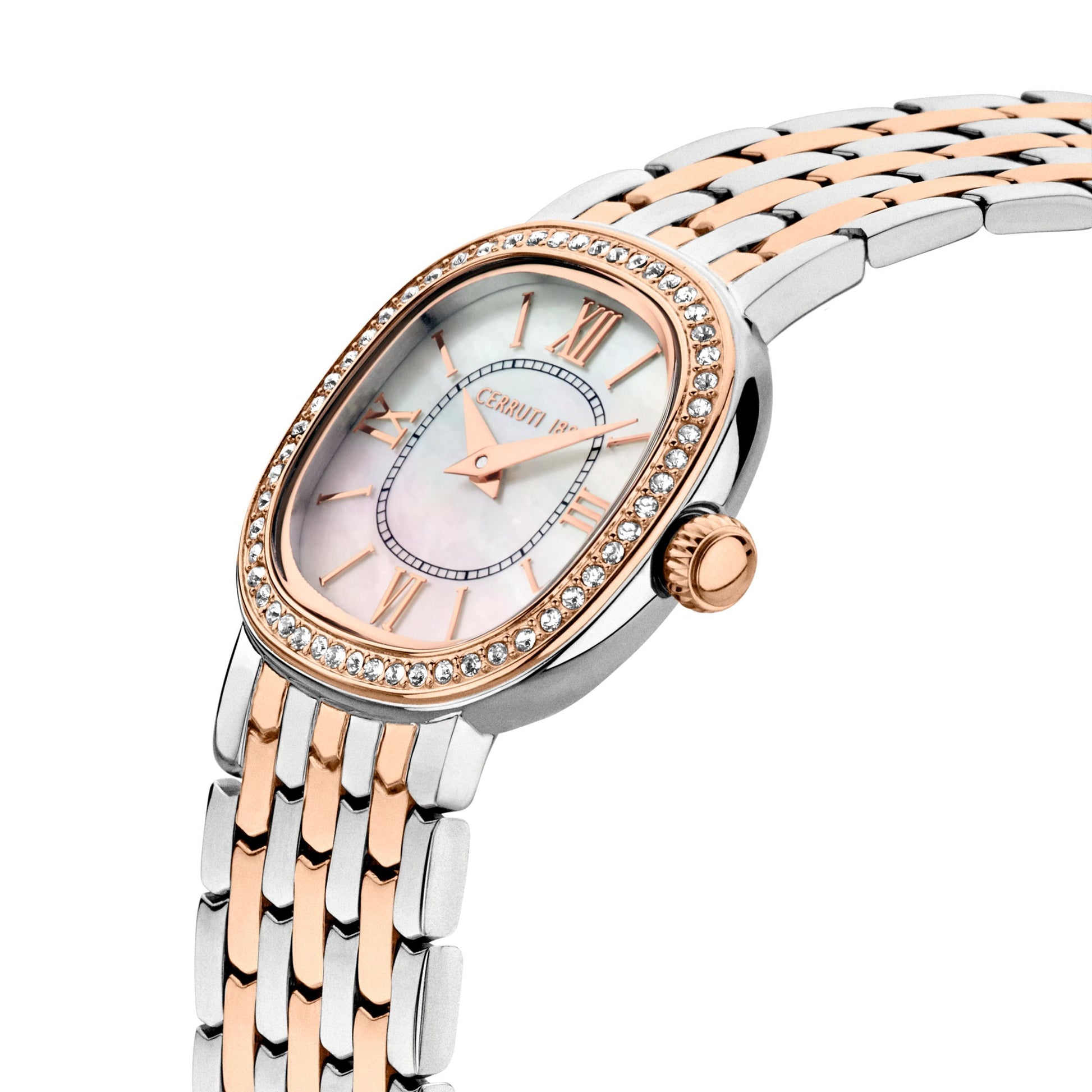 Montre Gresta Blanc&amp;Or rose