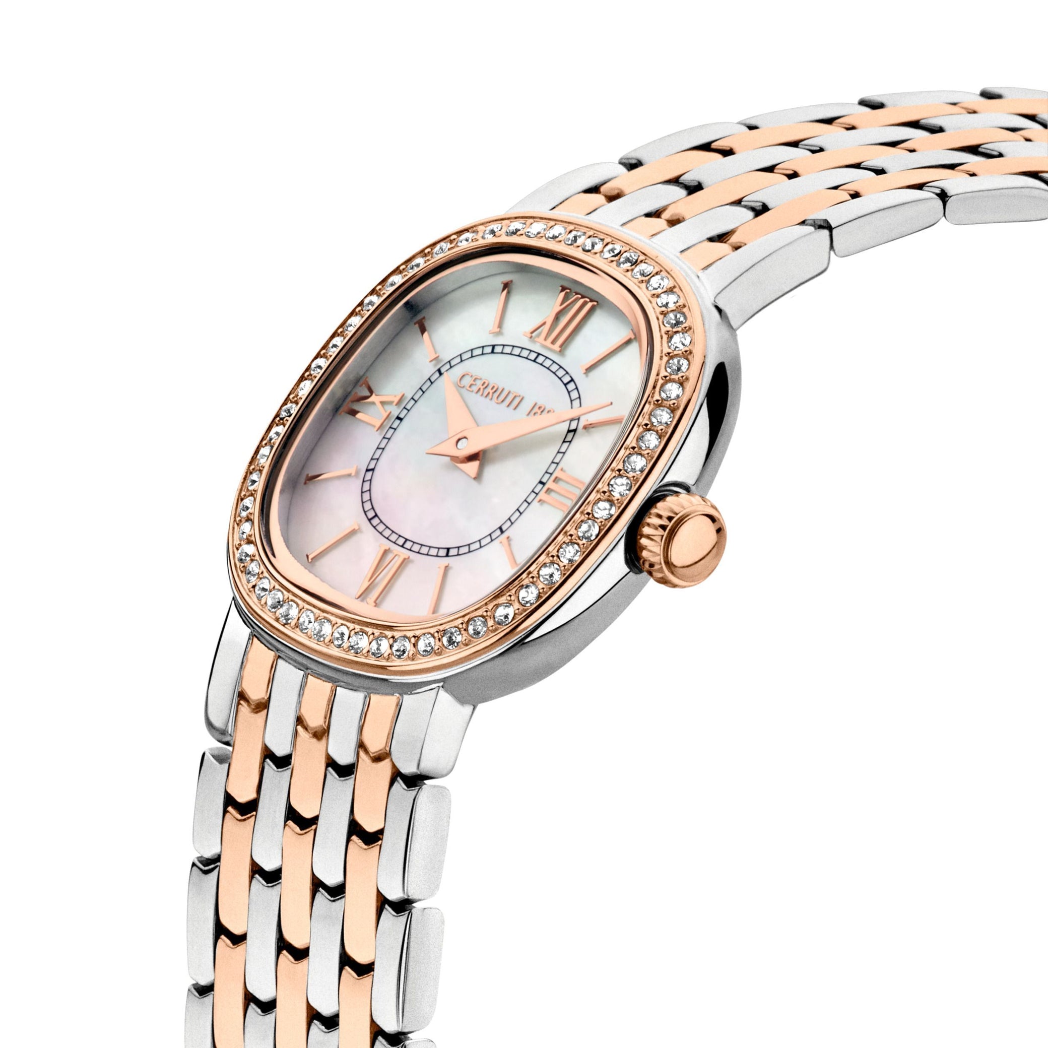 Montre Gresta Blanc&amp;Or rose