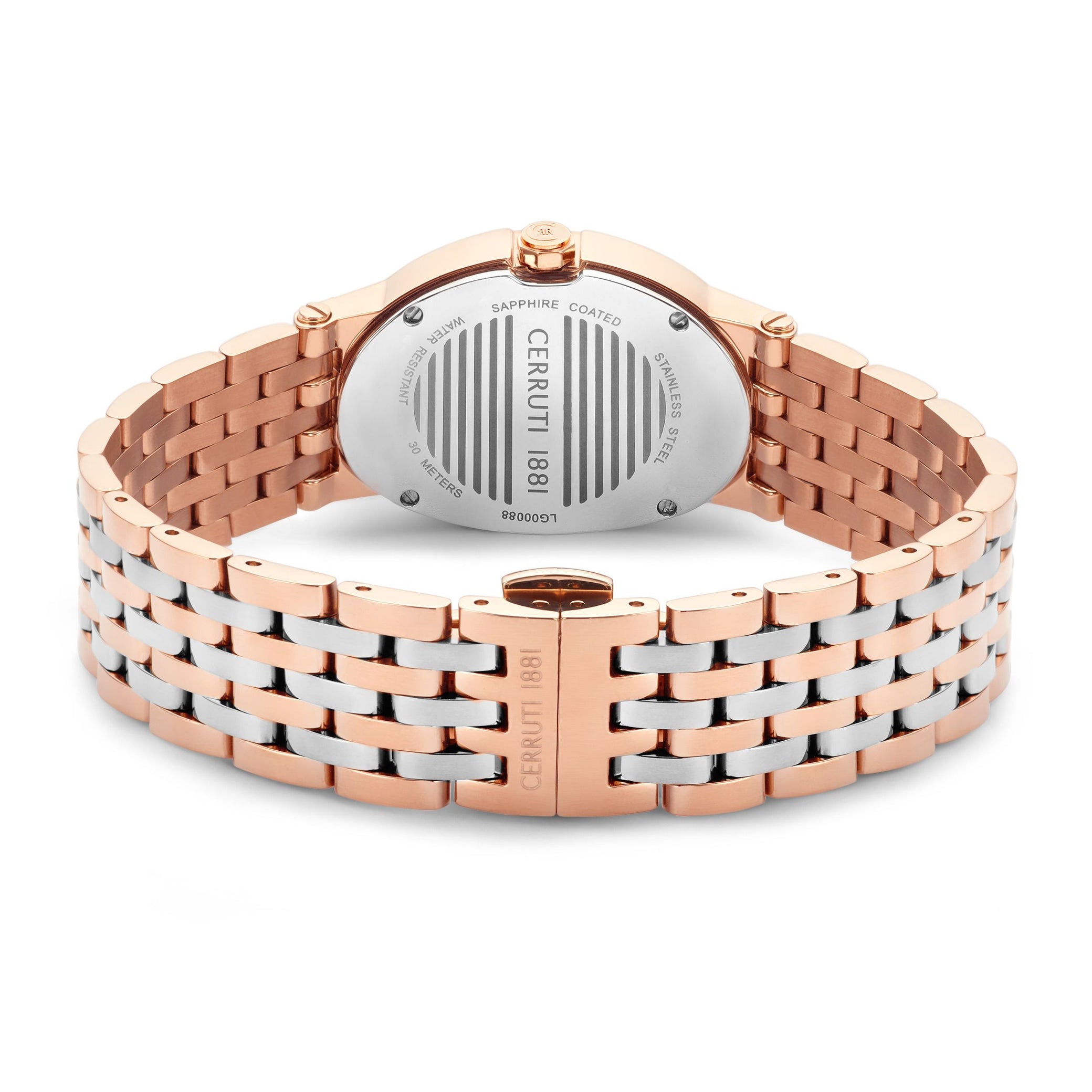 Montre Norcia rouge et or rose