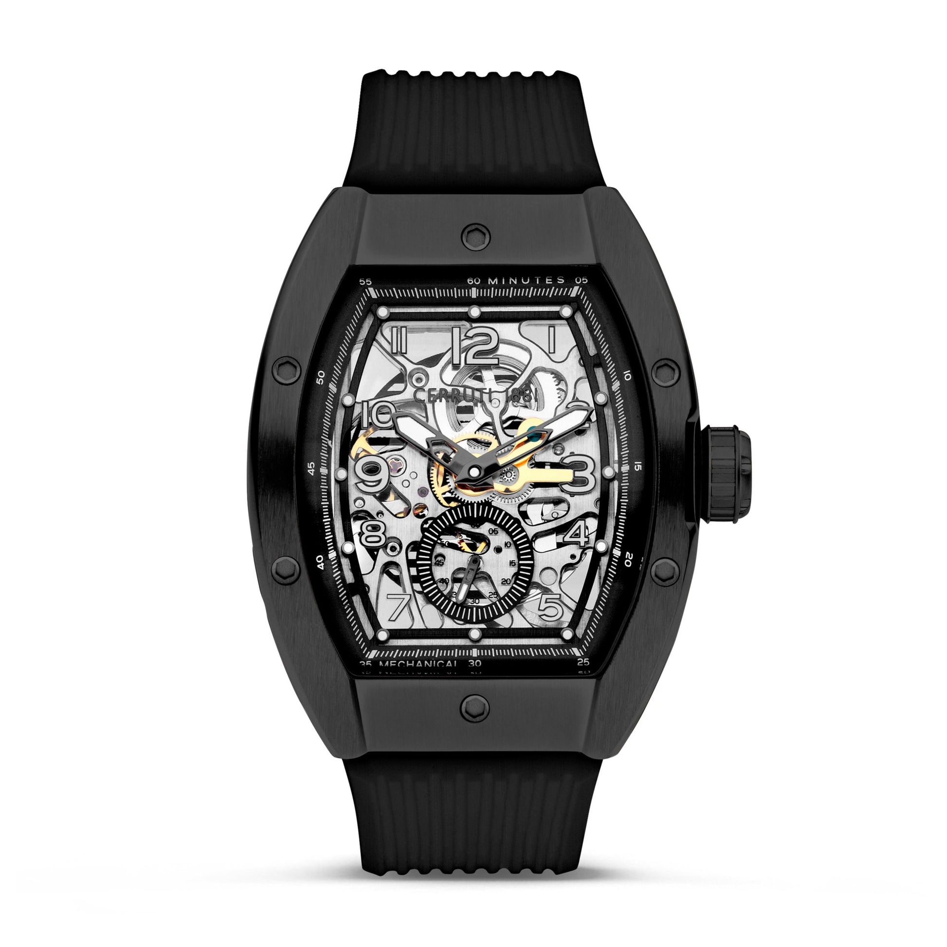 Automatic watch OVARO Black Silver