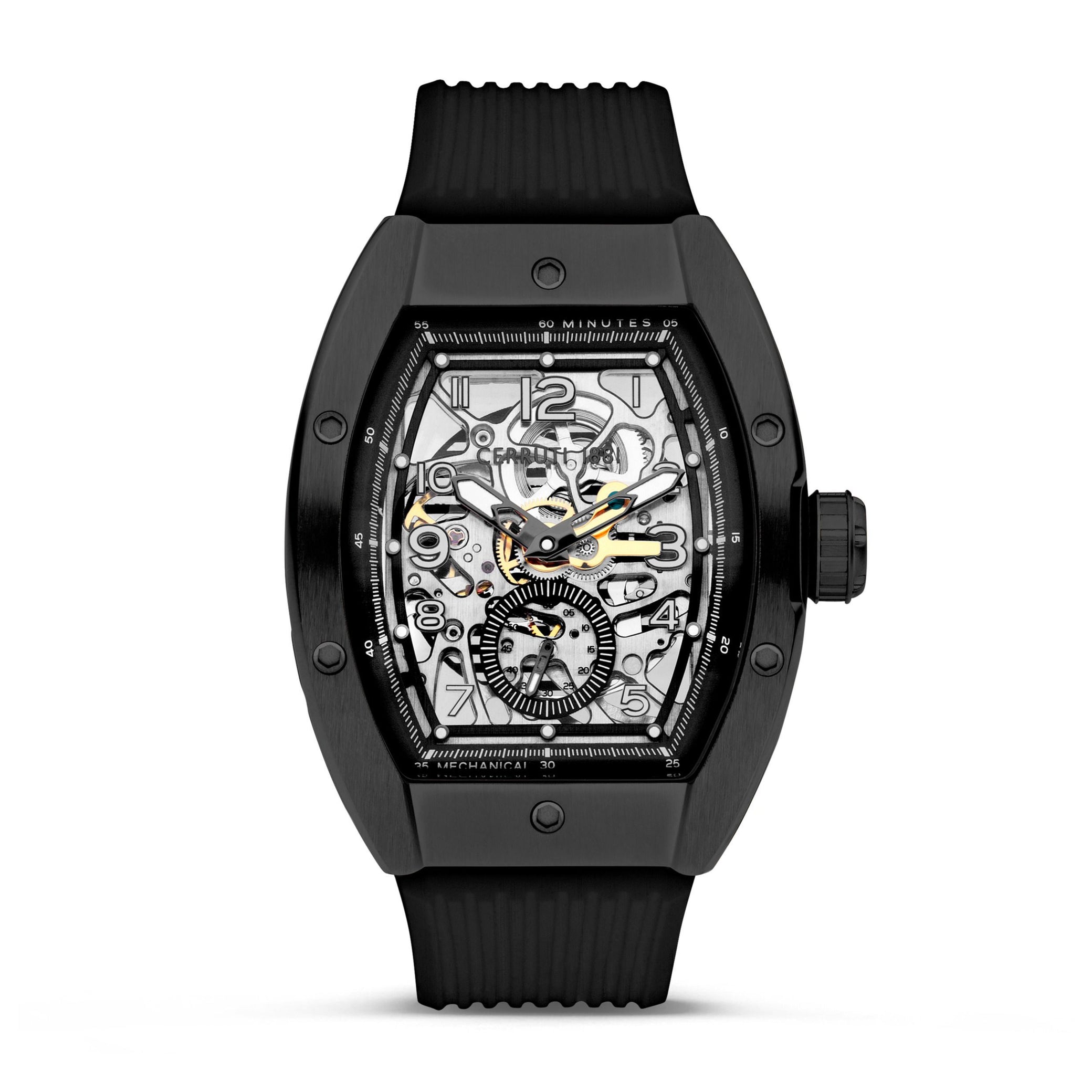 Automatic watch OVARO Black Silver