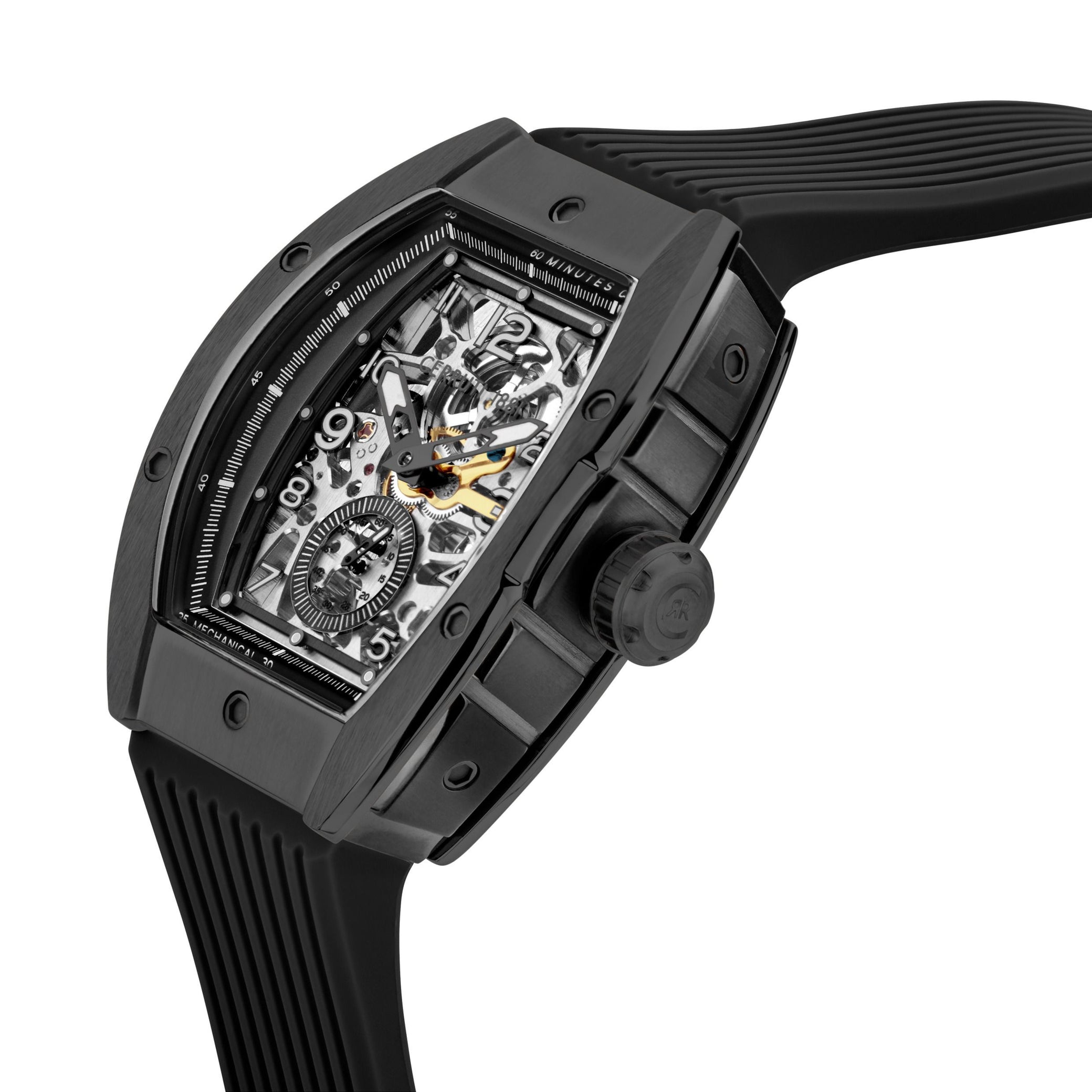 Automatic watch OVARO Black Silver