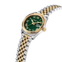 Date watch Baccio Green - Gold