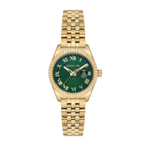 Date watch Baccio Green - Gold