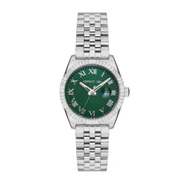 Date watch Baccio Green - Silver