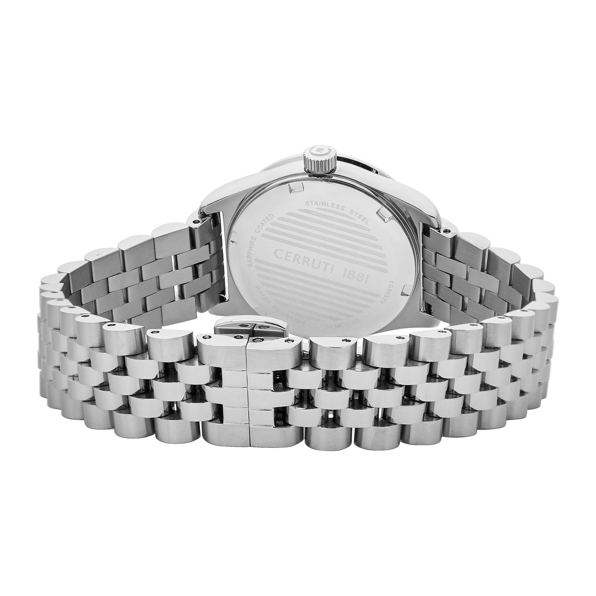 Date watch Baccio Green - Silver