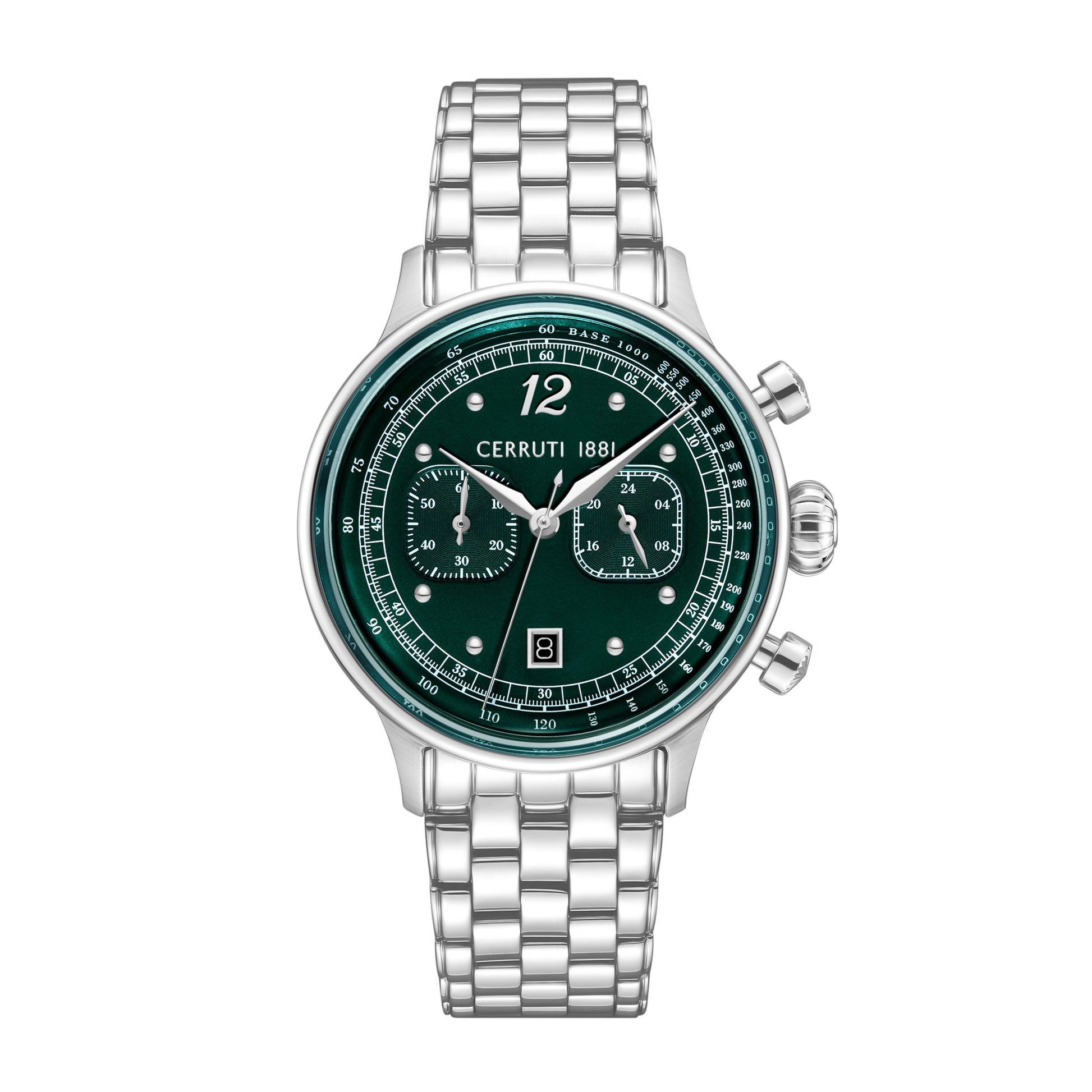 Chronographe Dervio Vert - Argent