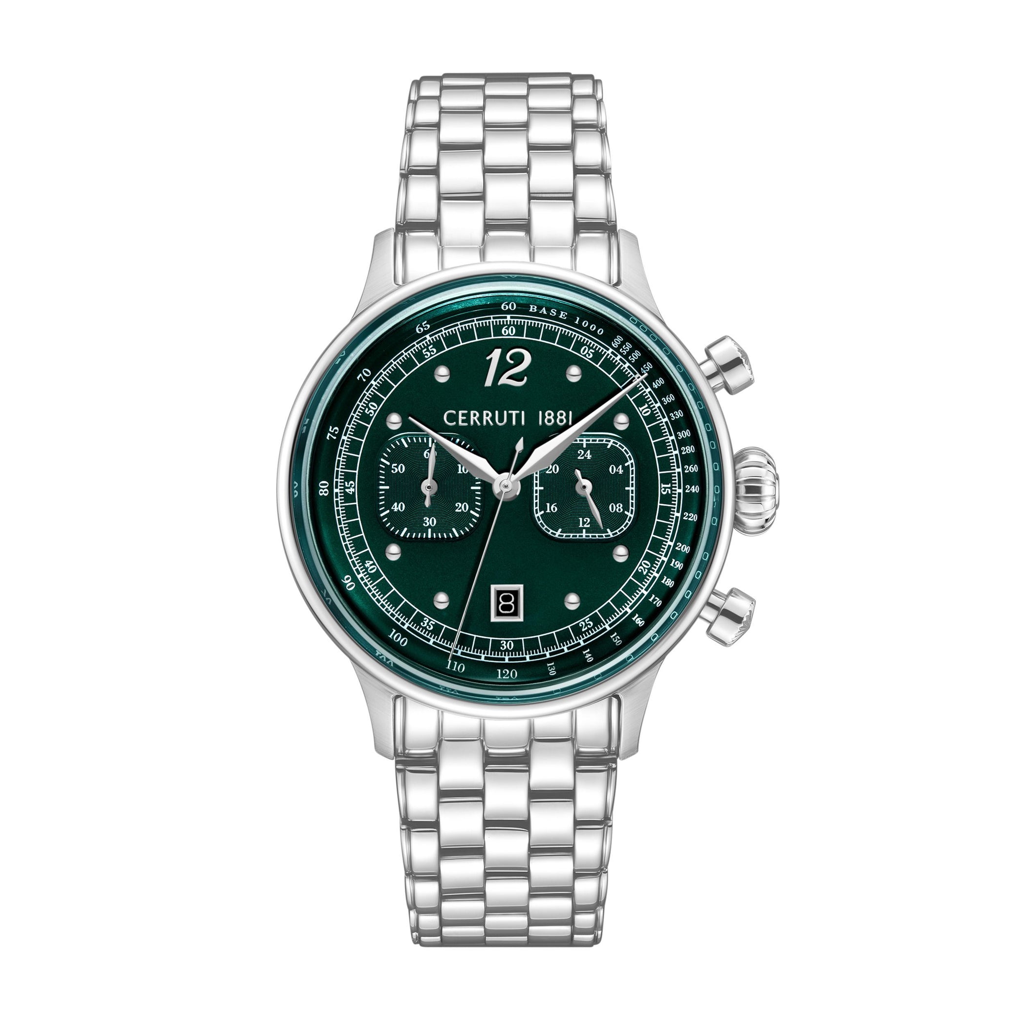 Chronographe Dervio Vert - Argent