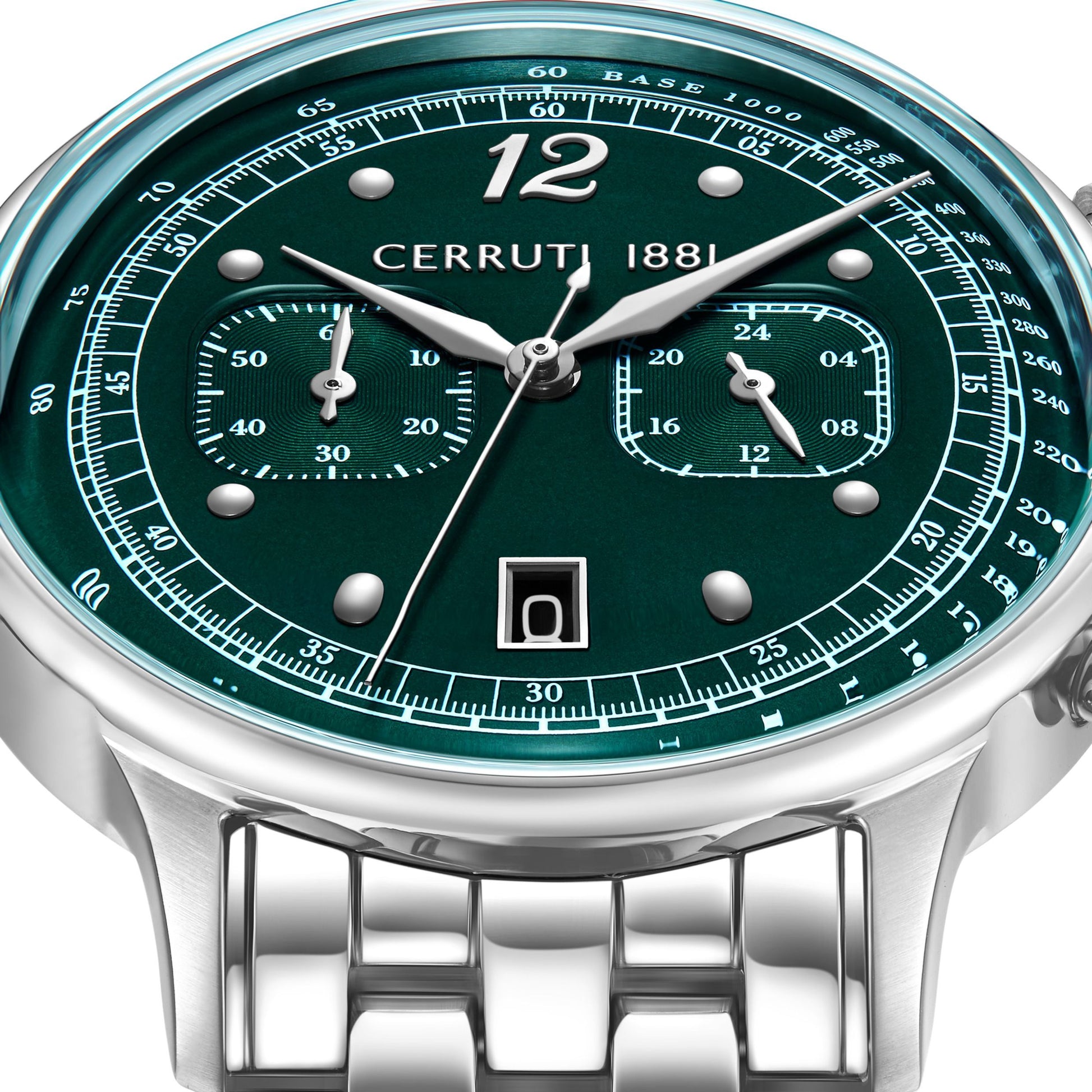 Chronographe Dervio Vert - Argent