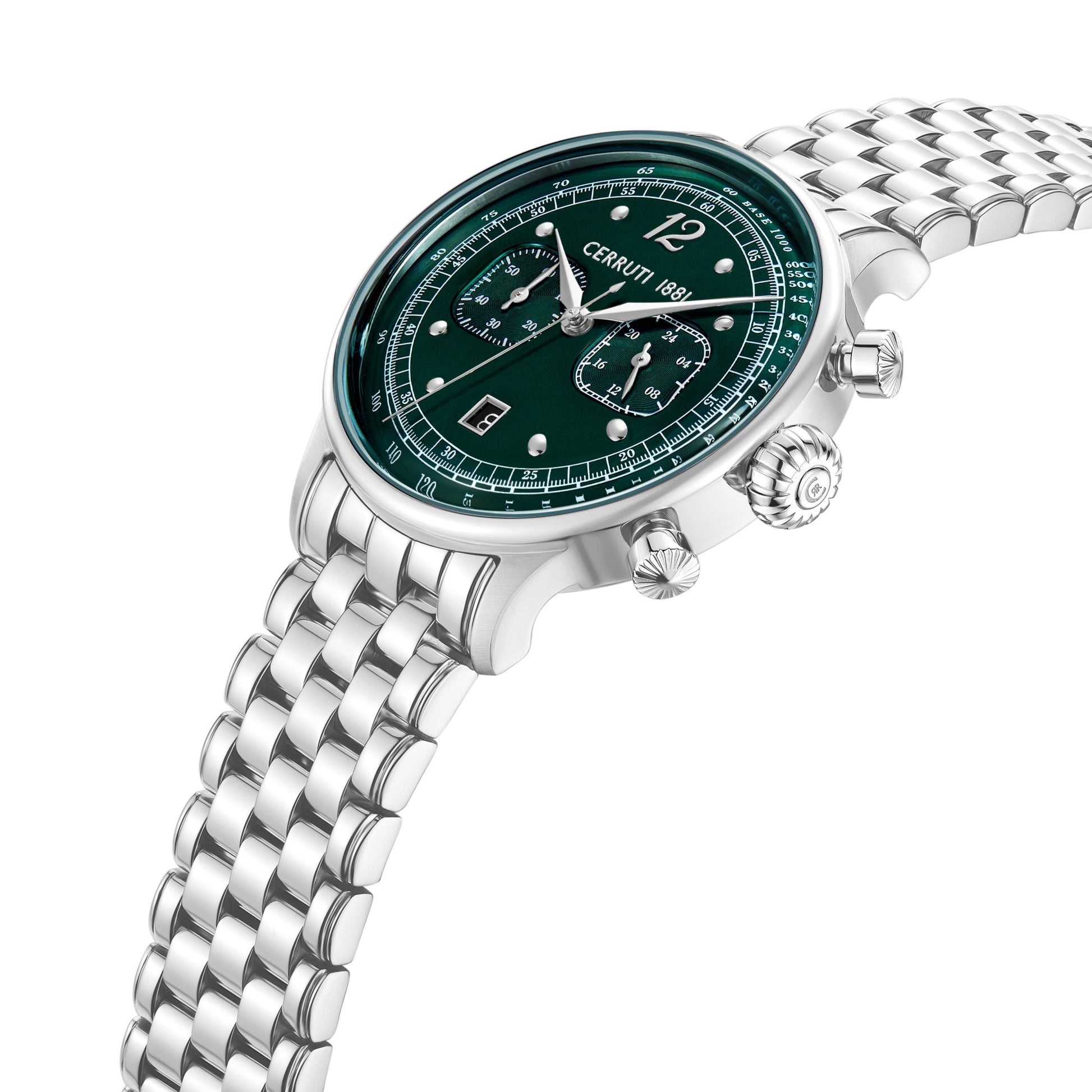 Chronographe Dervio Vert - Argent