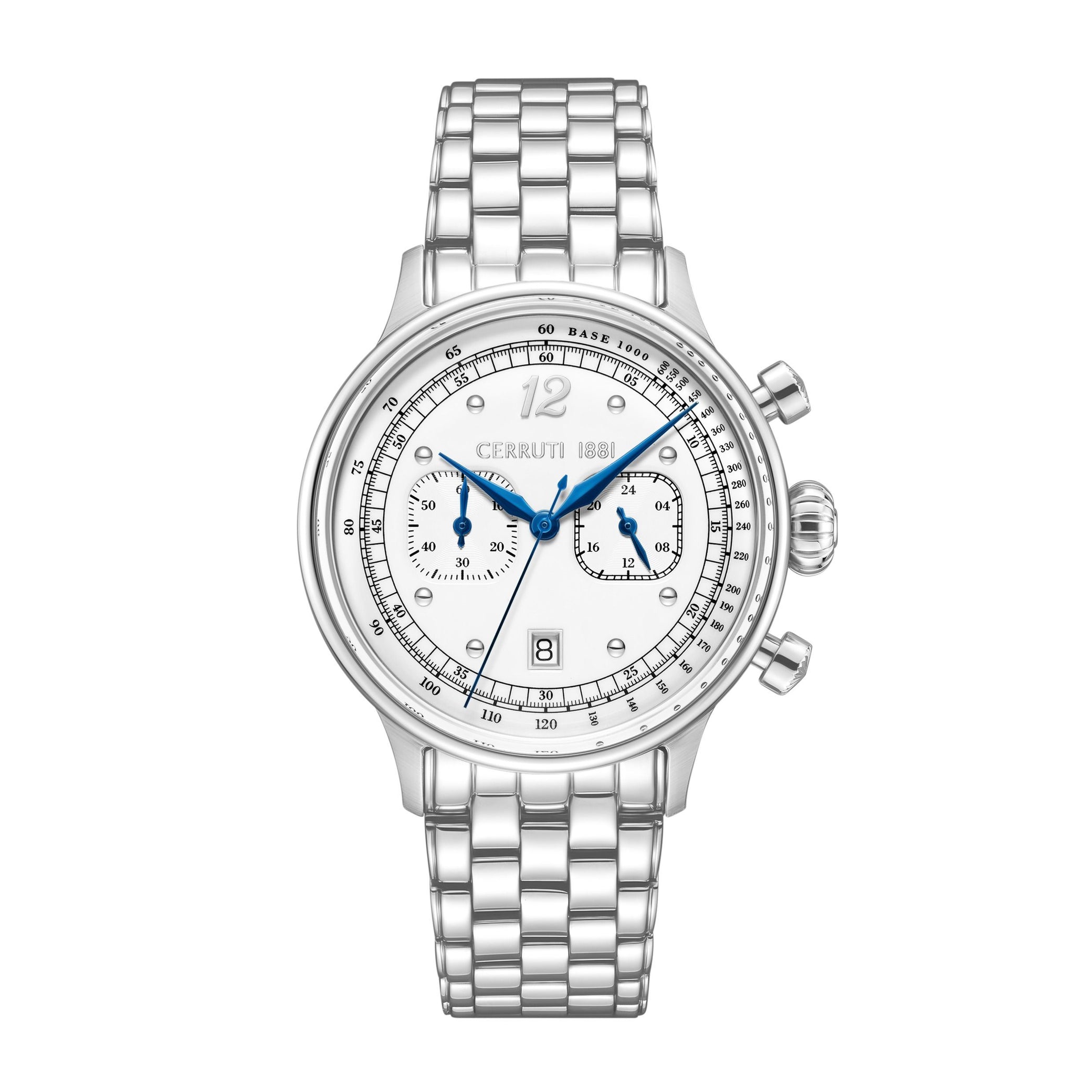 Chronographe Dervio Blanc - Bleu