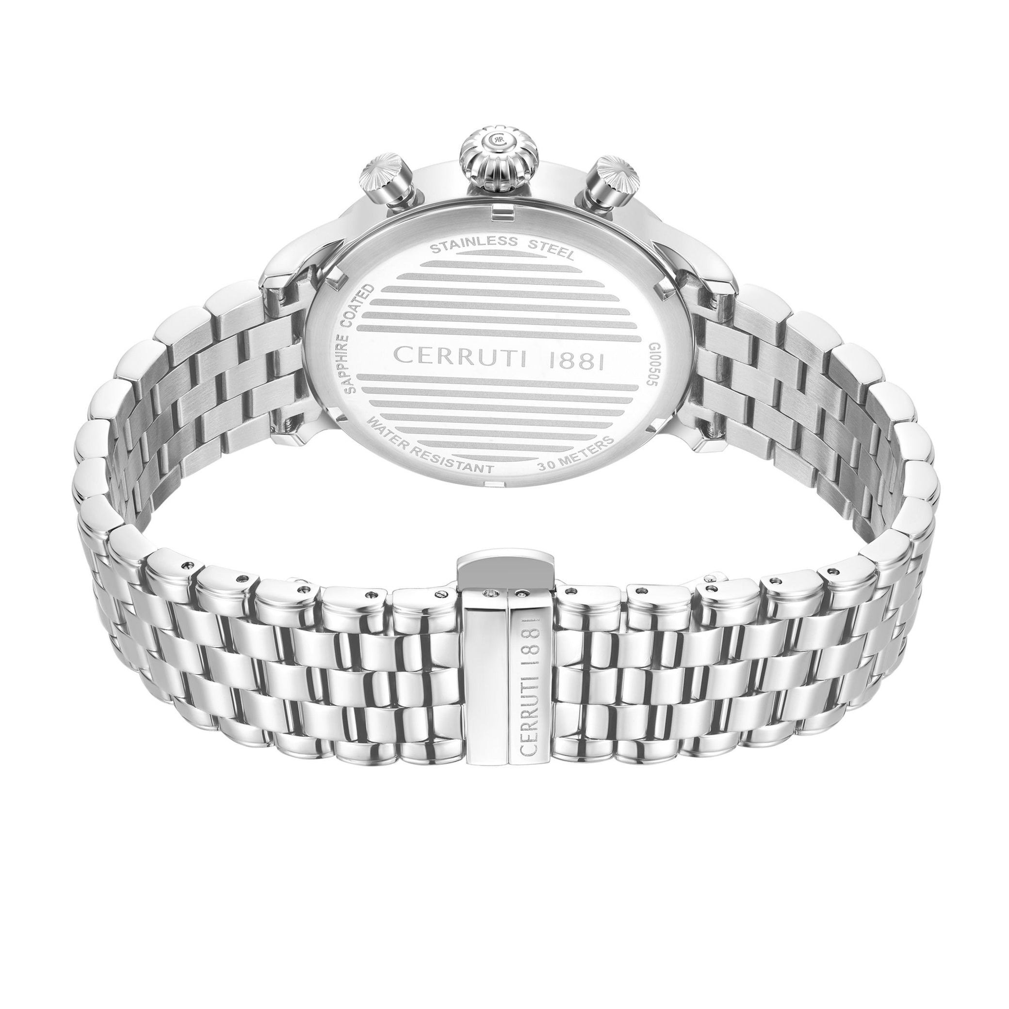Chronographe Dervio Blanc - Bleu