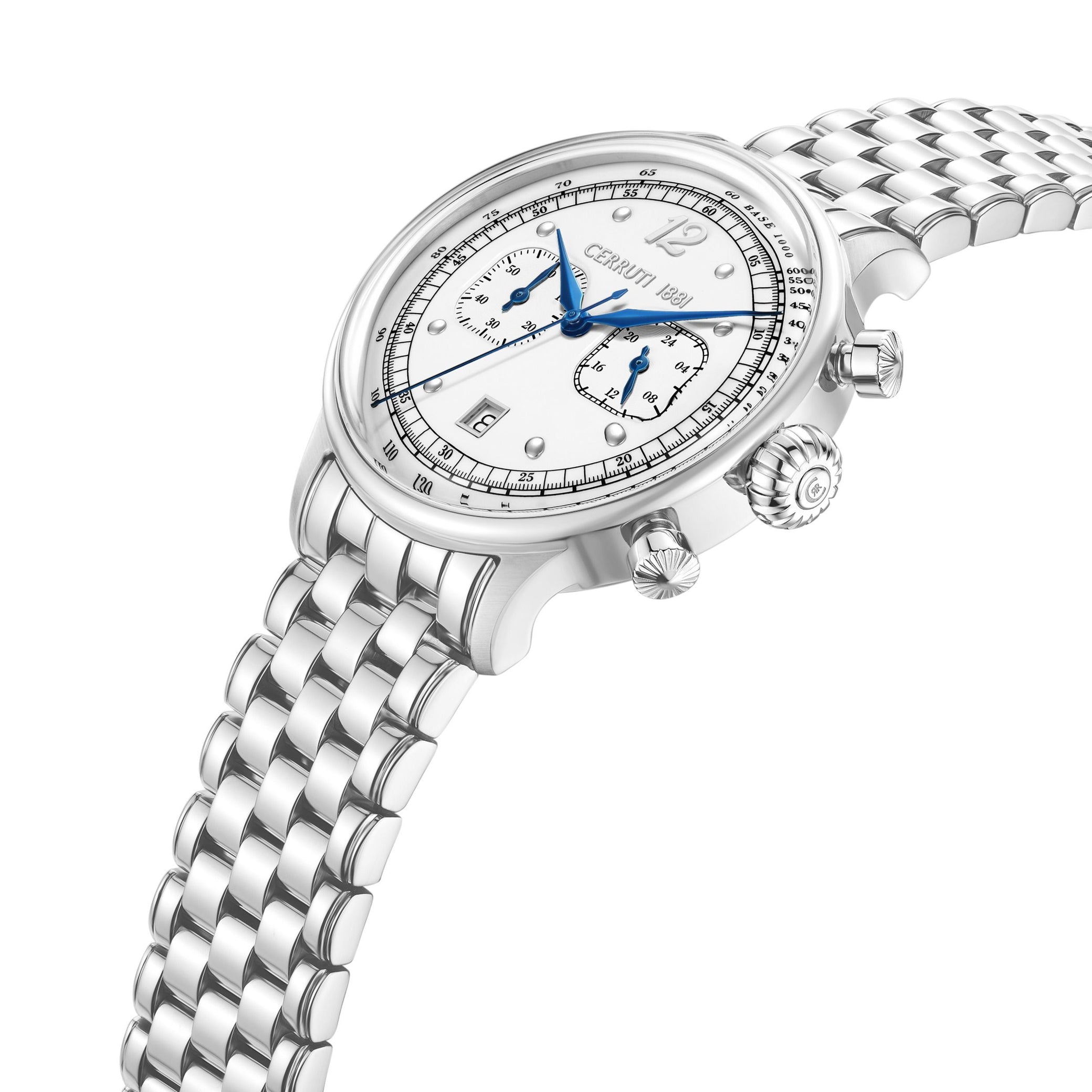 Chronographe Dervio Blanc - Bleu