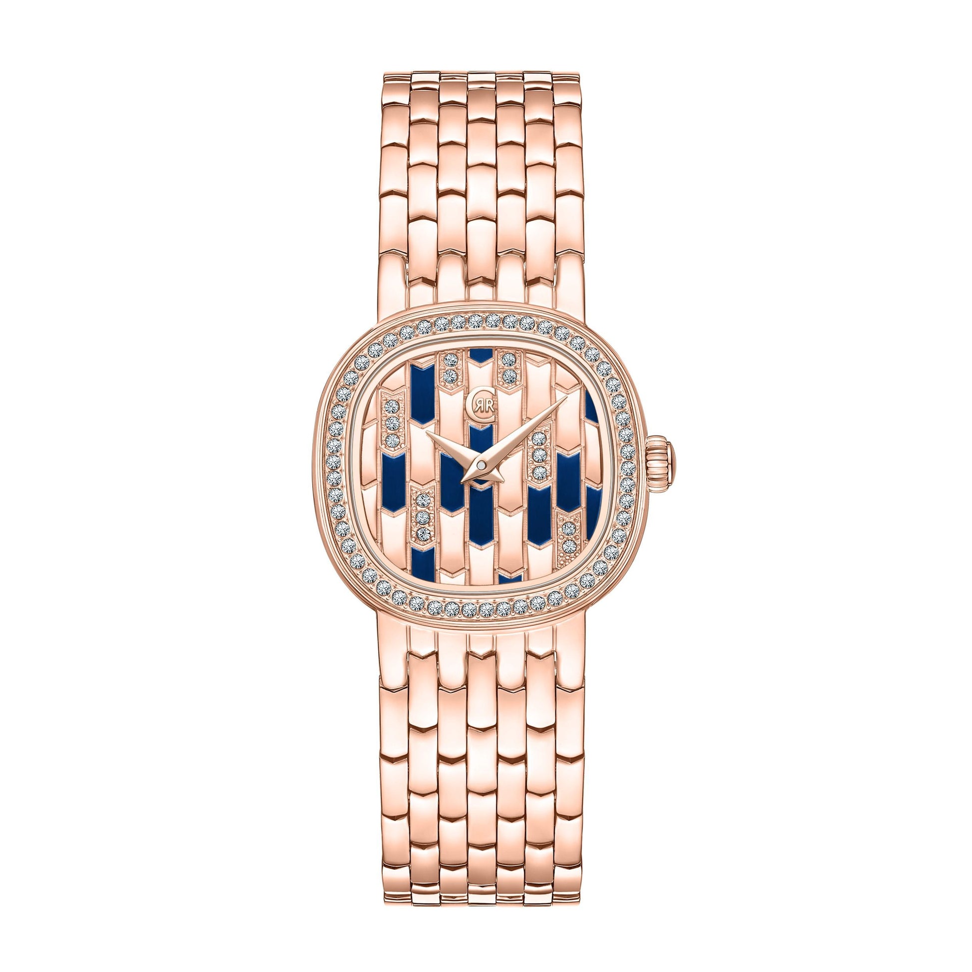 Montre Gresta Bleu - Or rose