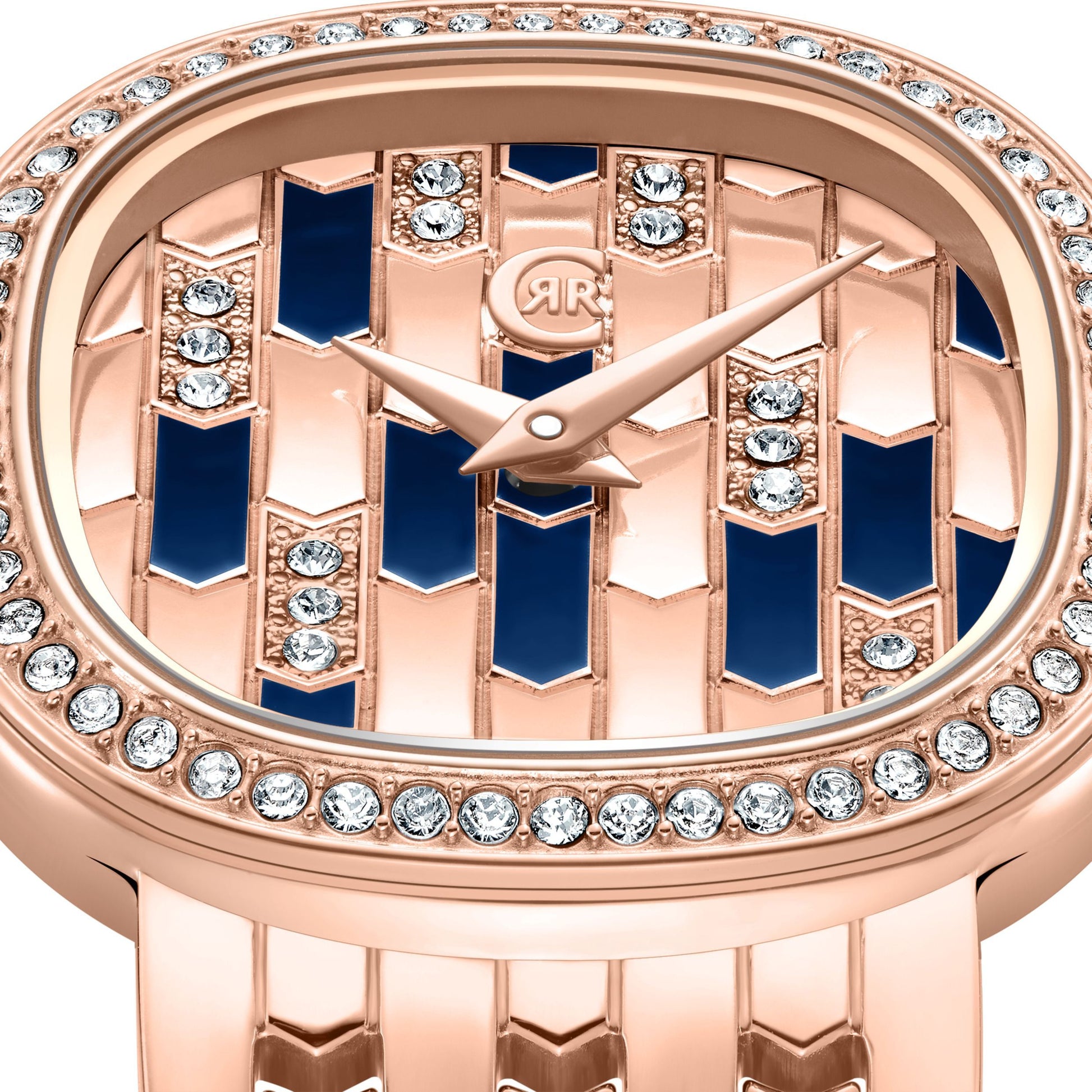 Montre Gresta Bleu - Or rose