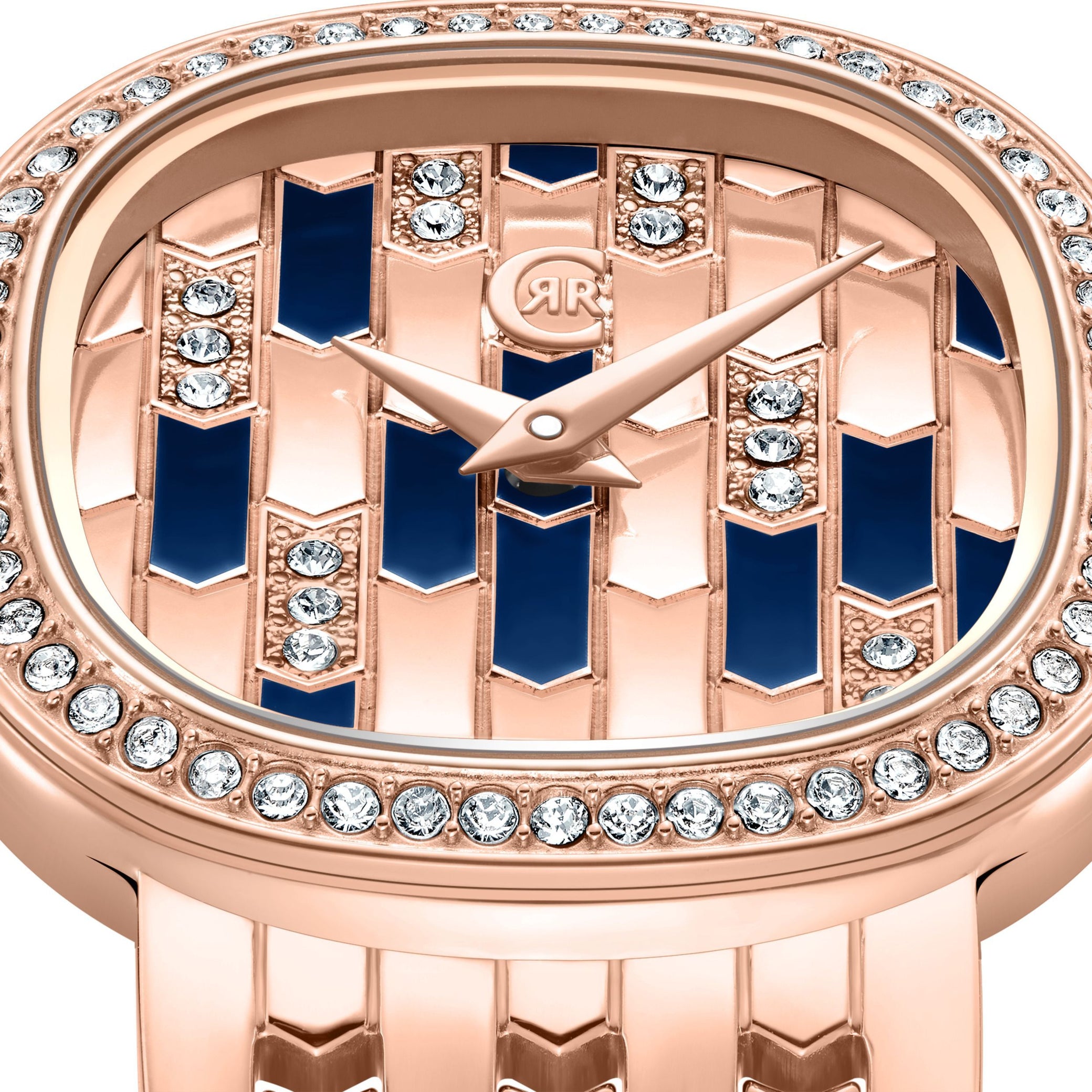 Montre Gresta Bleu - Or rose