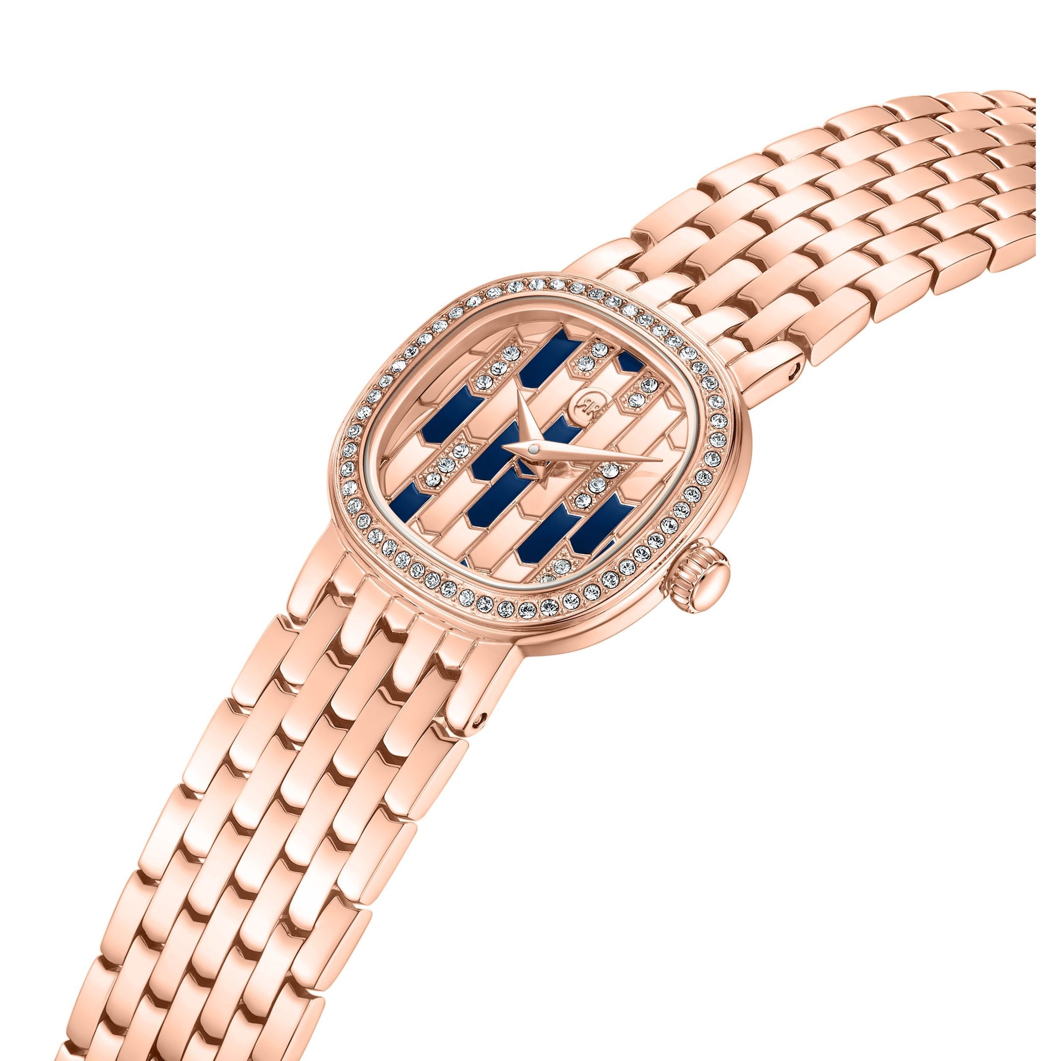 Montre Gresta Bleu - Or rose