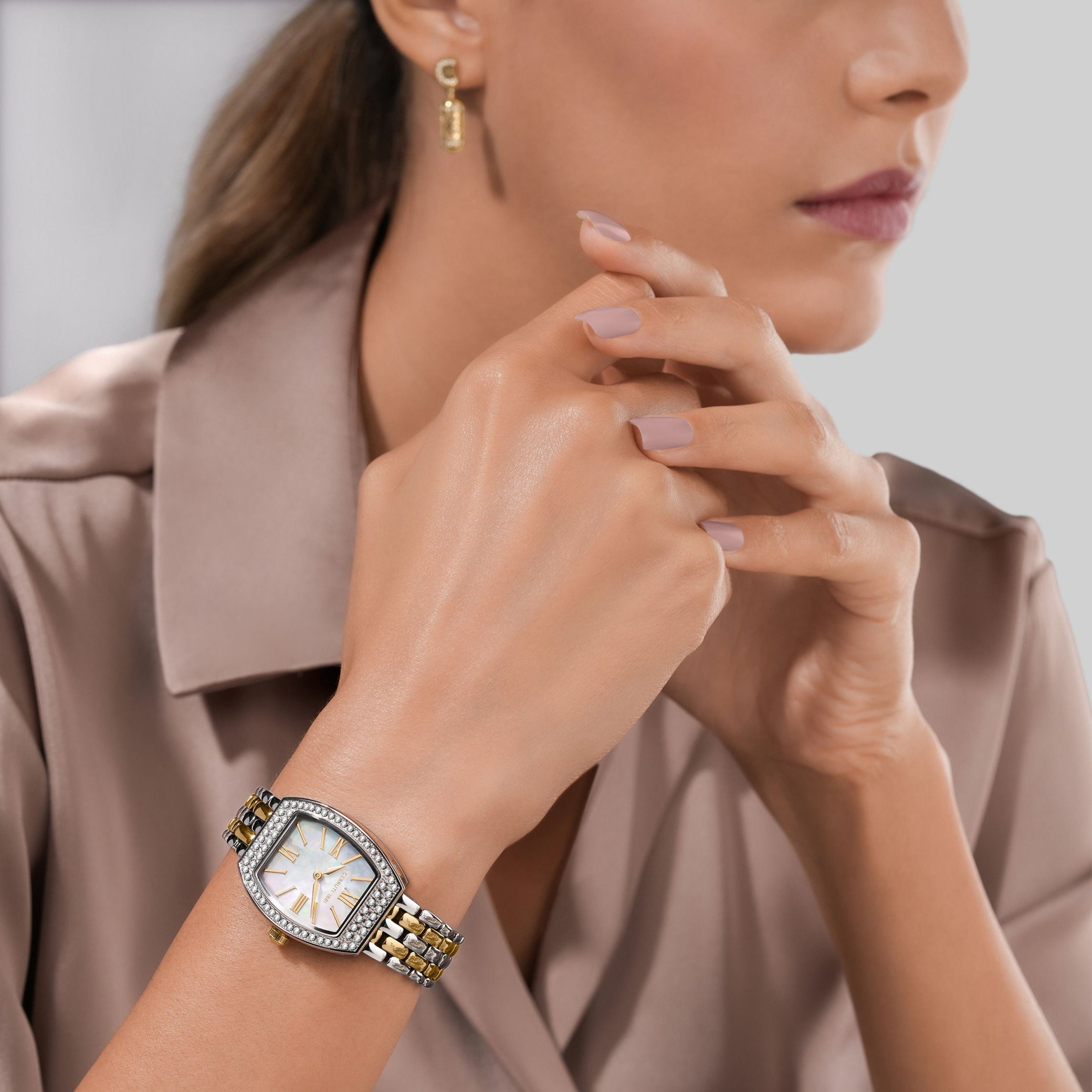 Montre Calliano argent - Or rose