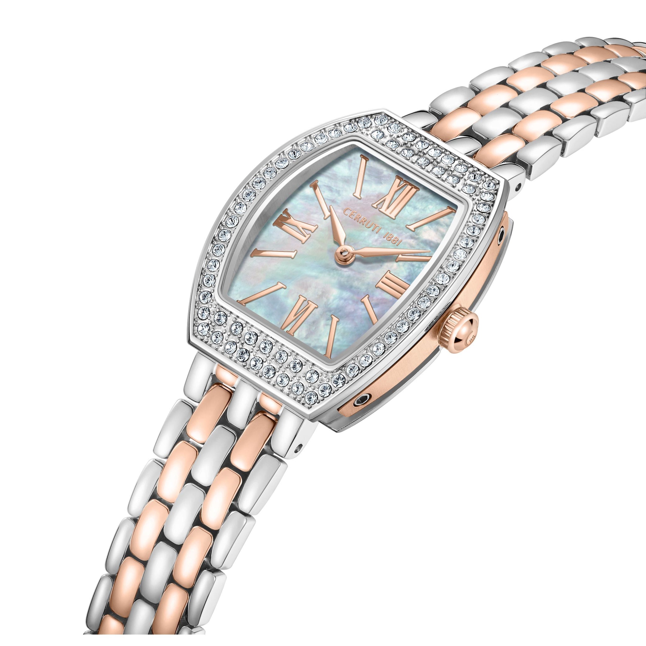 Montre Calliano argent - Or rose