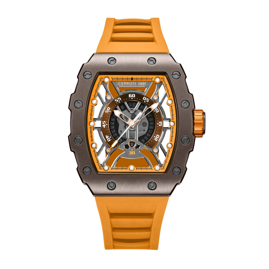Date watch Gubbio Orange
