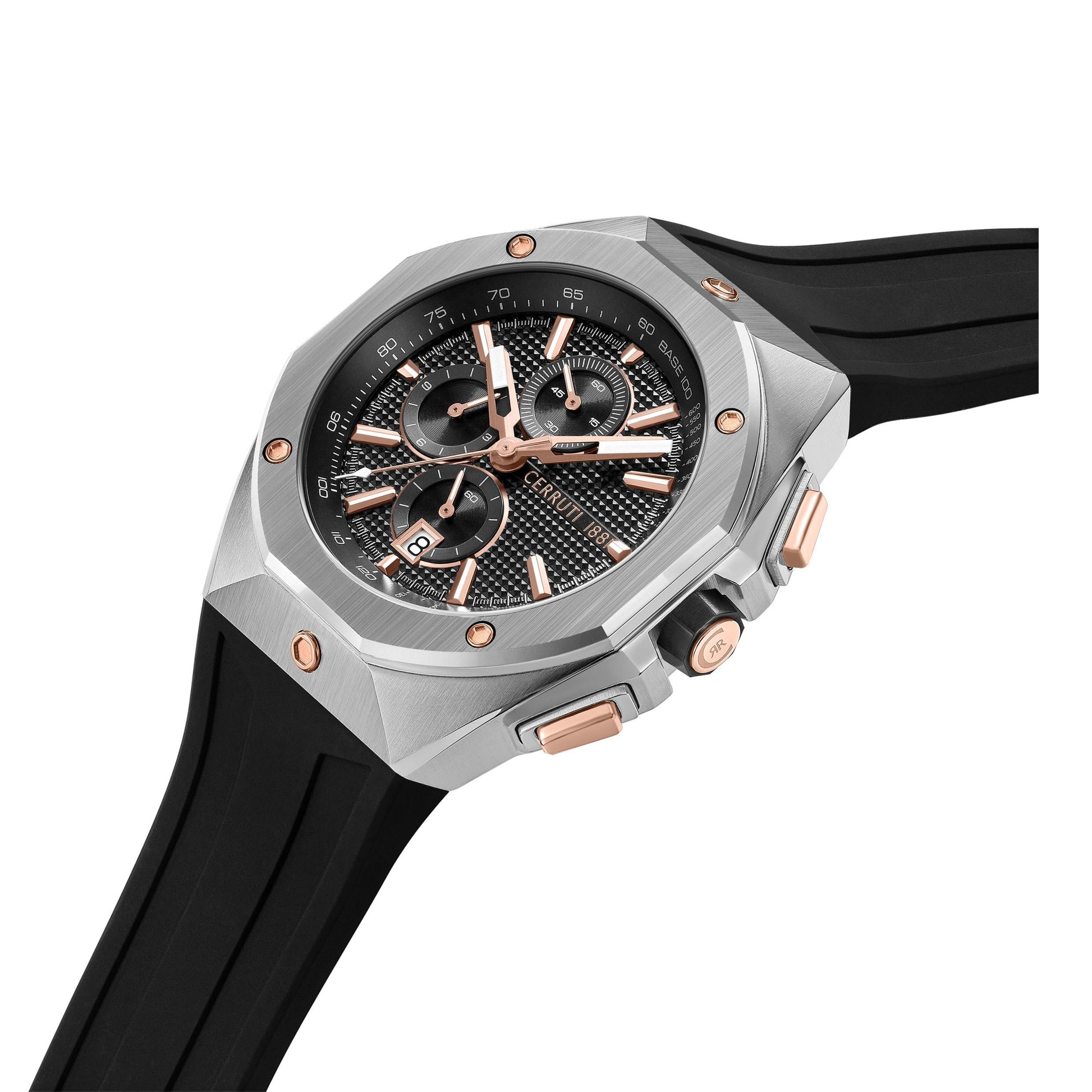 Chronograph AREZZO Black Silver