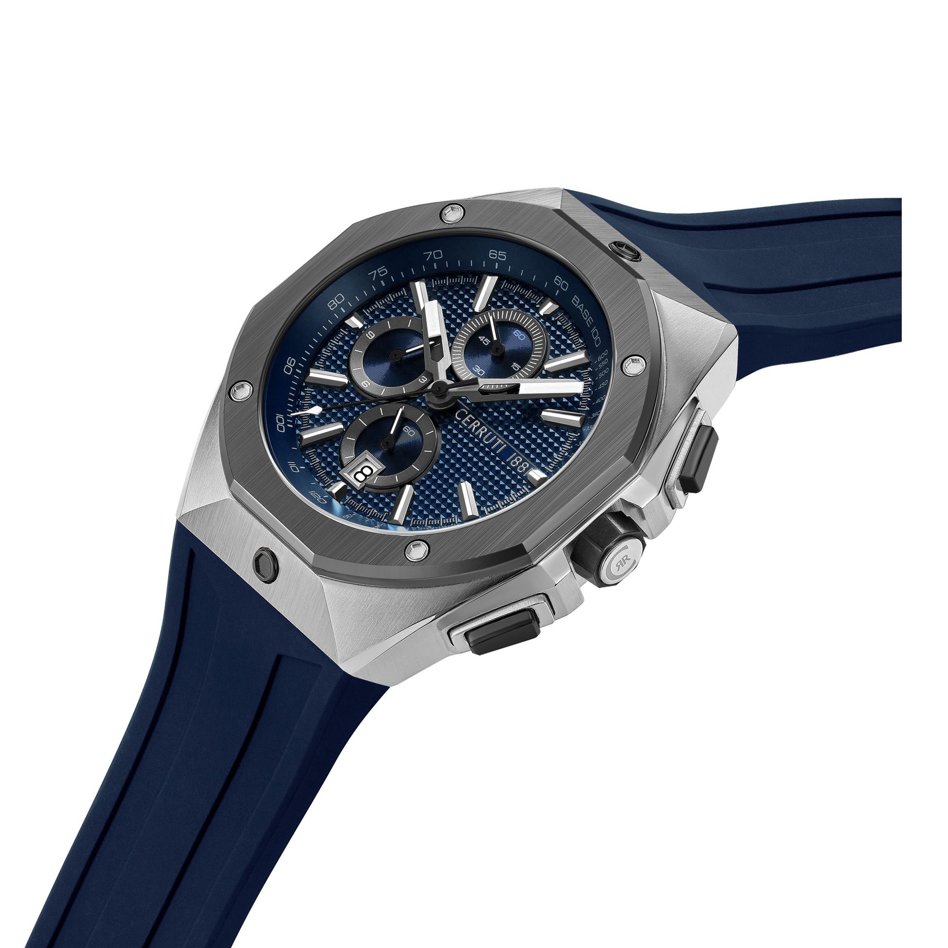 Chronograph AREZZO Blue Silver