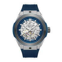 Montre automatique Ruscello Bleu - Argent