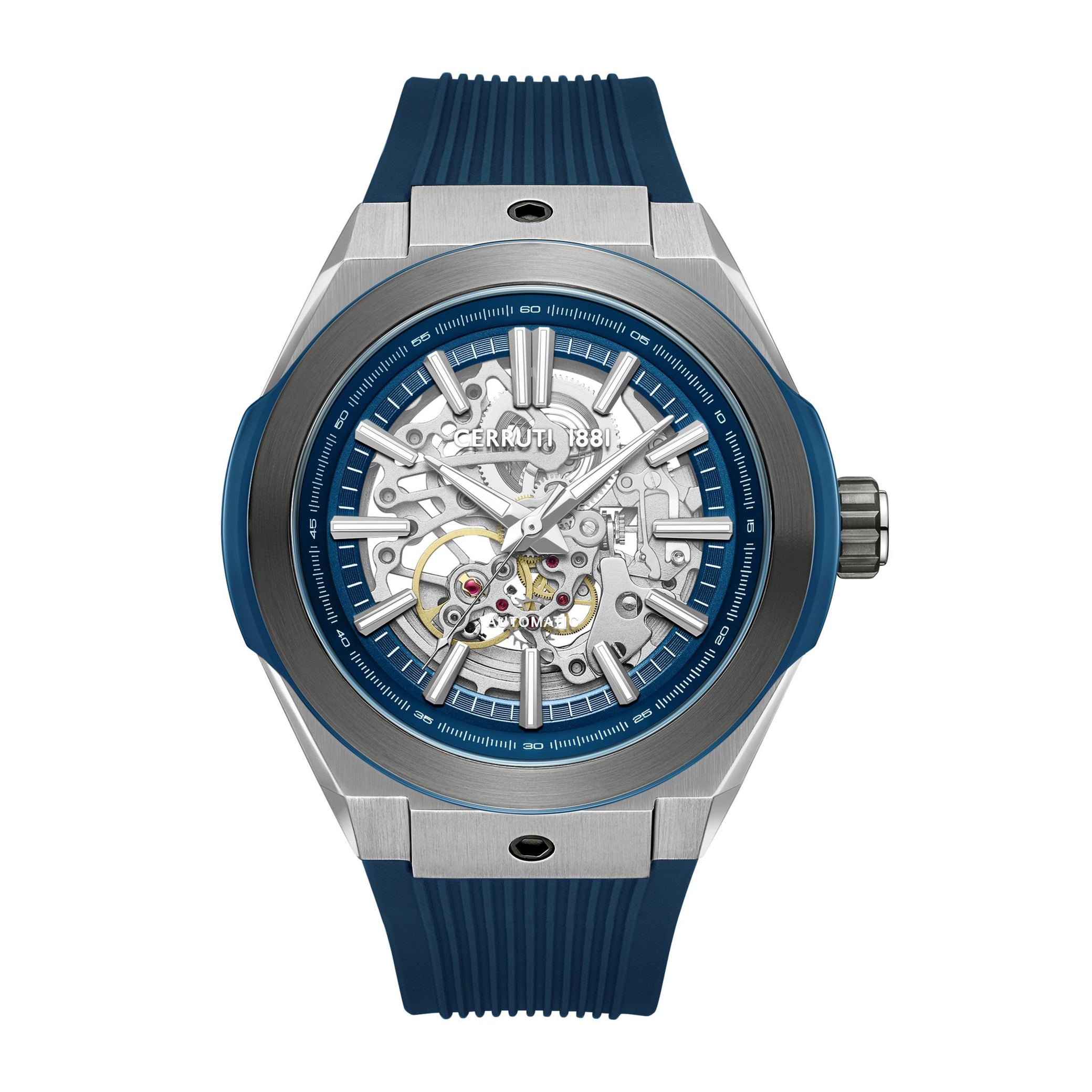 Montre automatique Ruscello Bleu - Argent