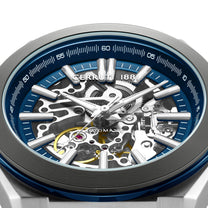 Montre automatique Ruscello Bleu - Argent