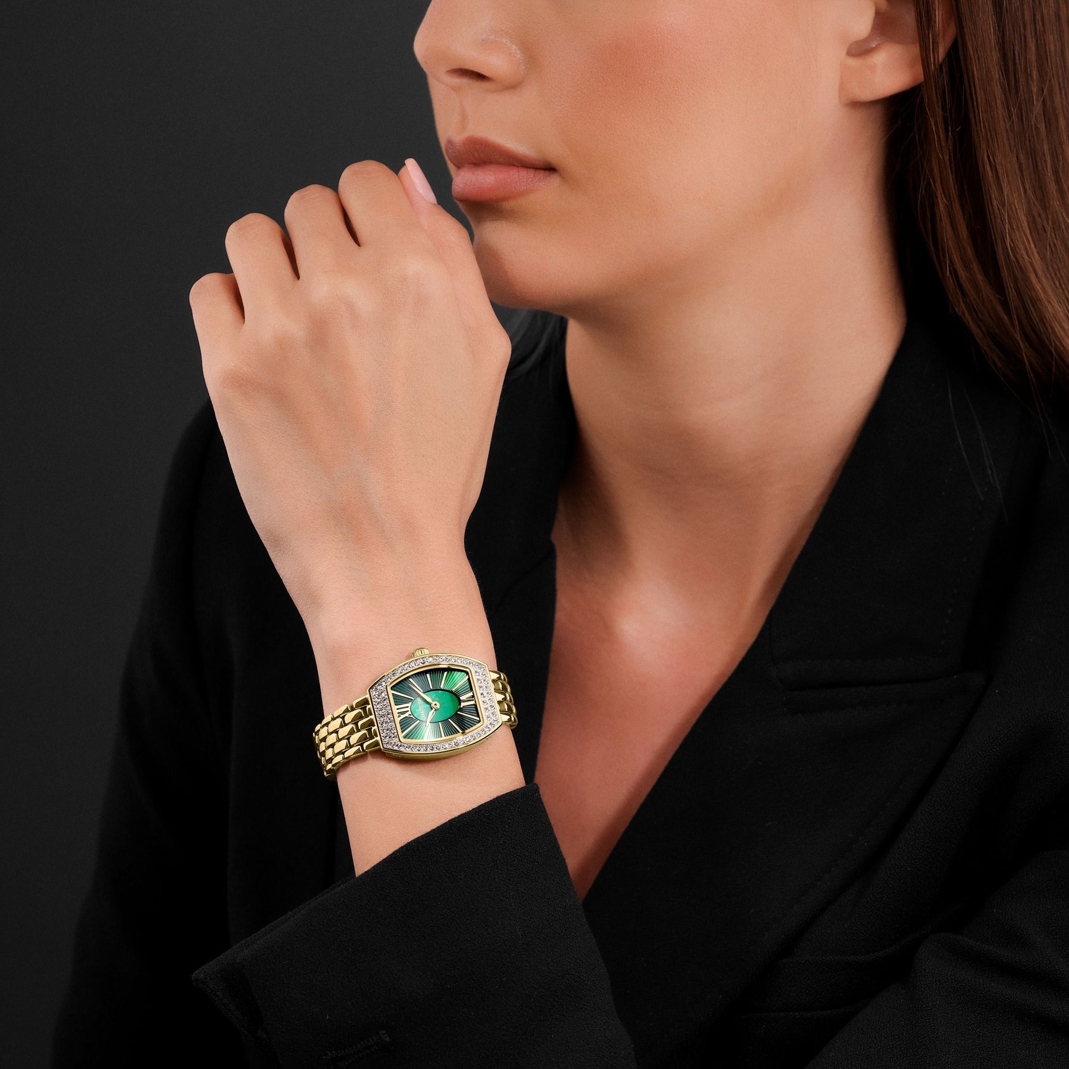 Date watch JEWELRY CASENA Gold Silver