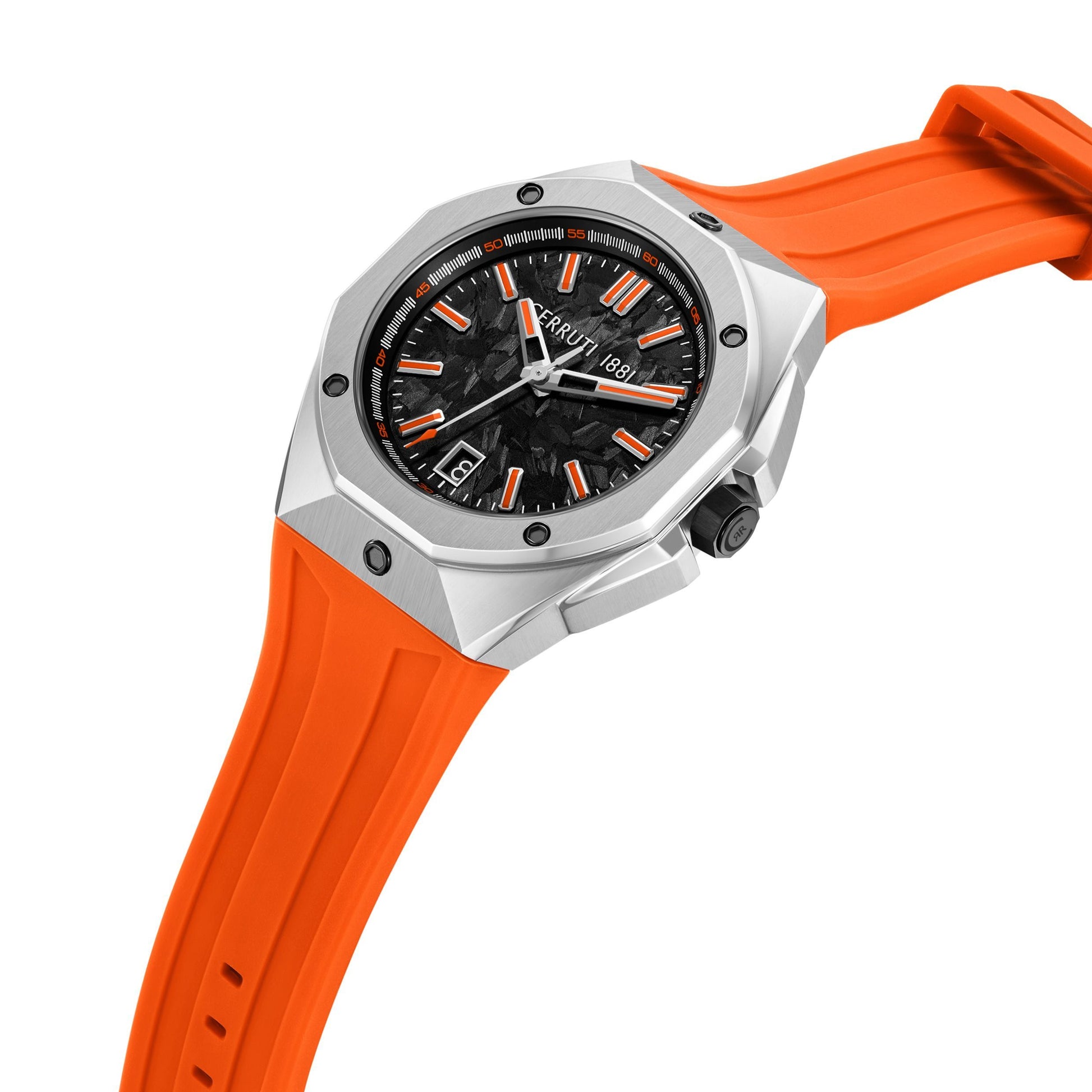 Date watch Arezzo Orange