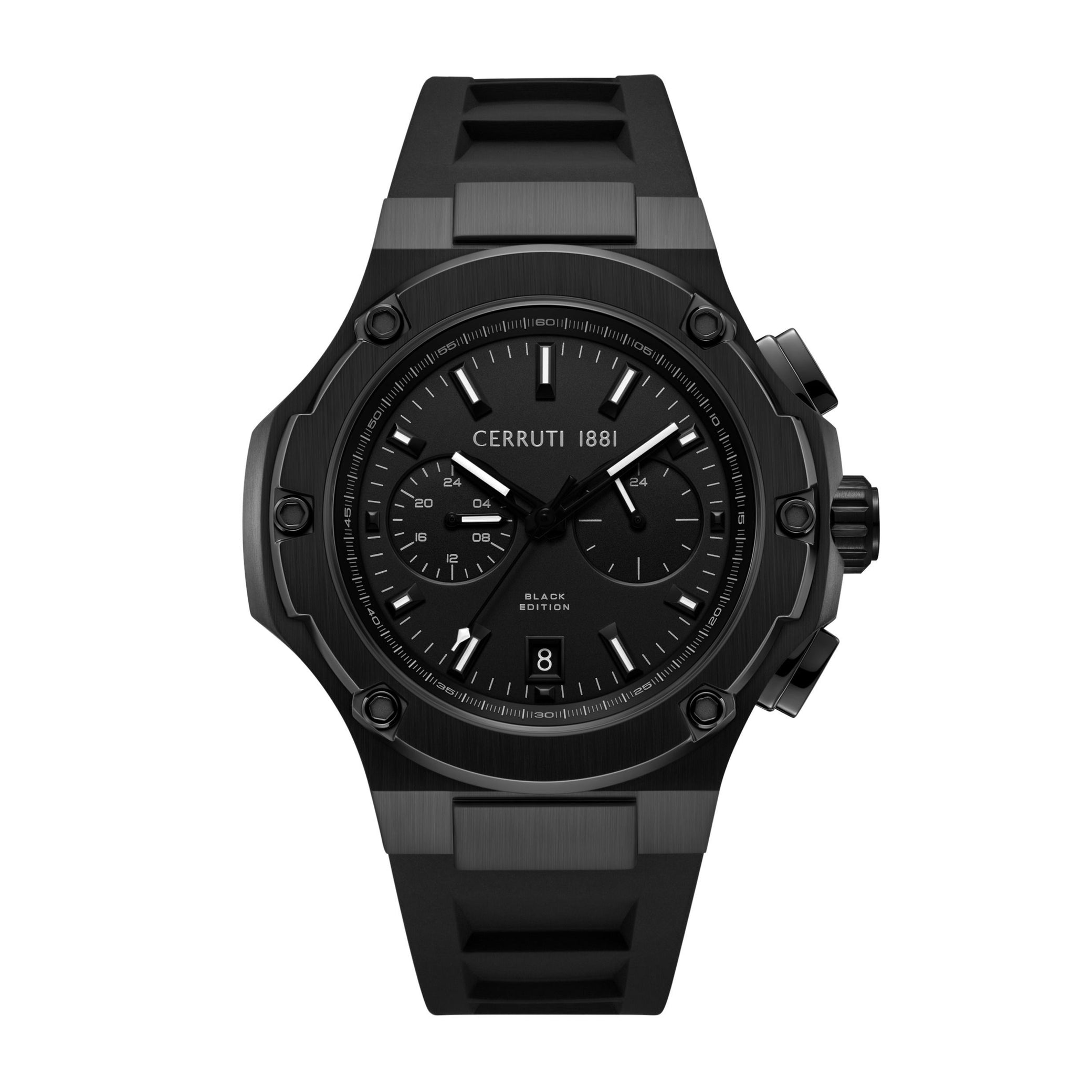 Montre duo-time Lucardo noire