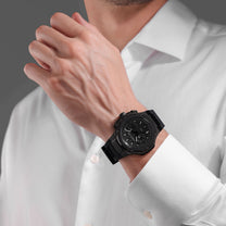 Montre duo-time Lucardo noire