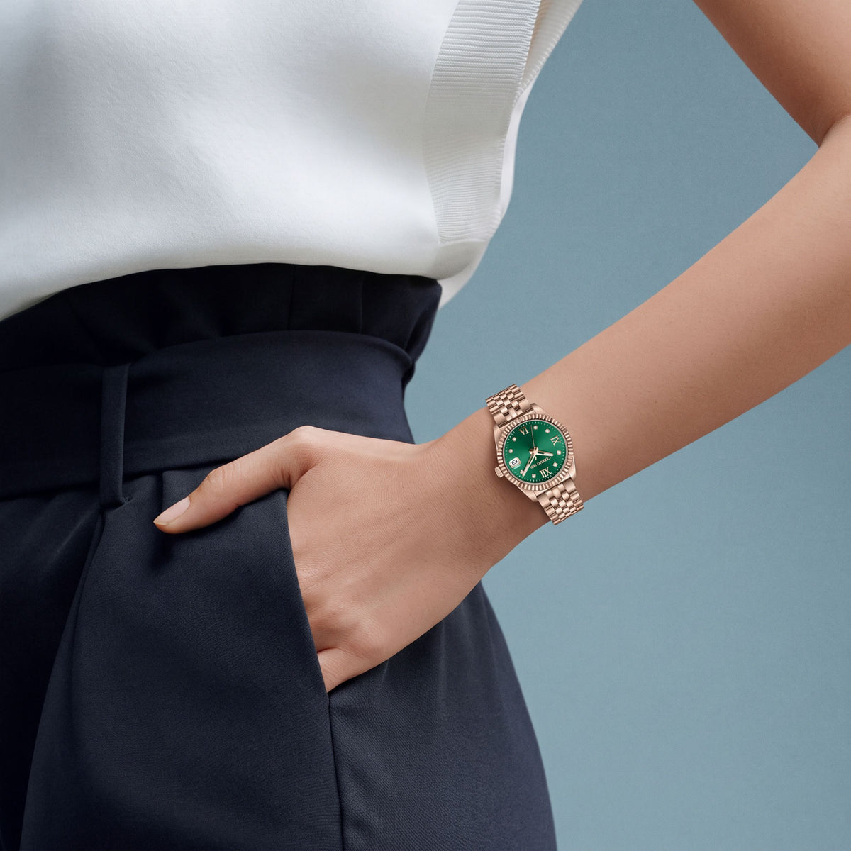 Date watch Cerruti Watch Baccio Green