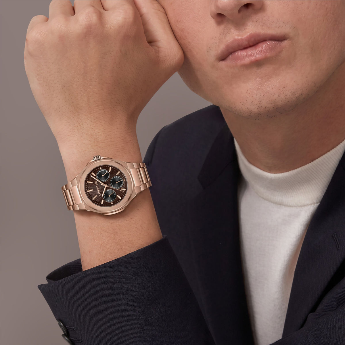 Function watch Lucardo Slim Brown