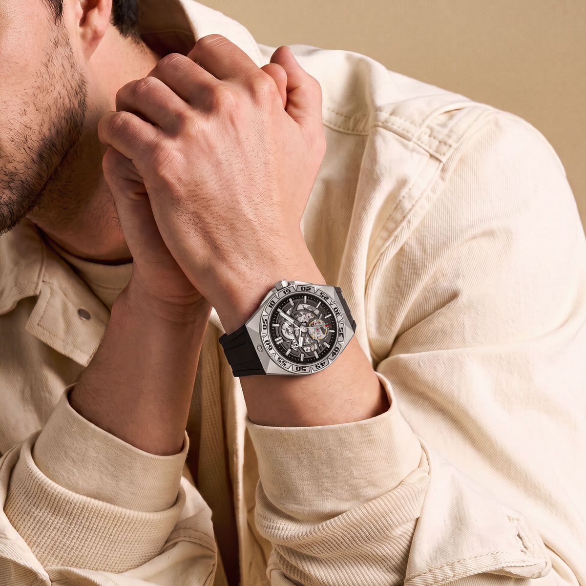 Automatic watch Arrezo Silver