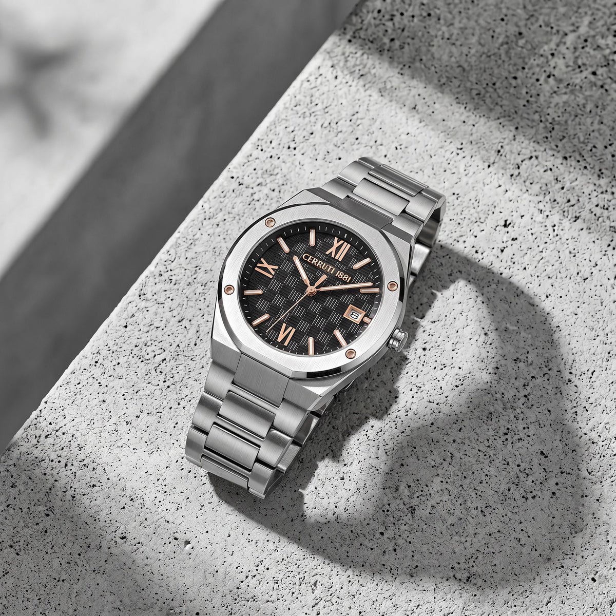 Montre à date Lecco noire