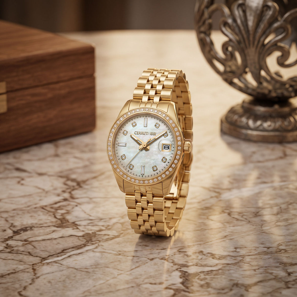 Date montre Cerruti Montre Baccio Blanche