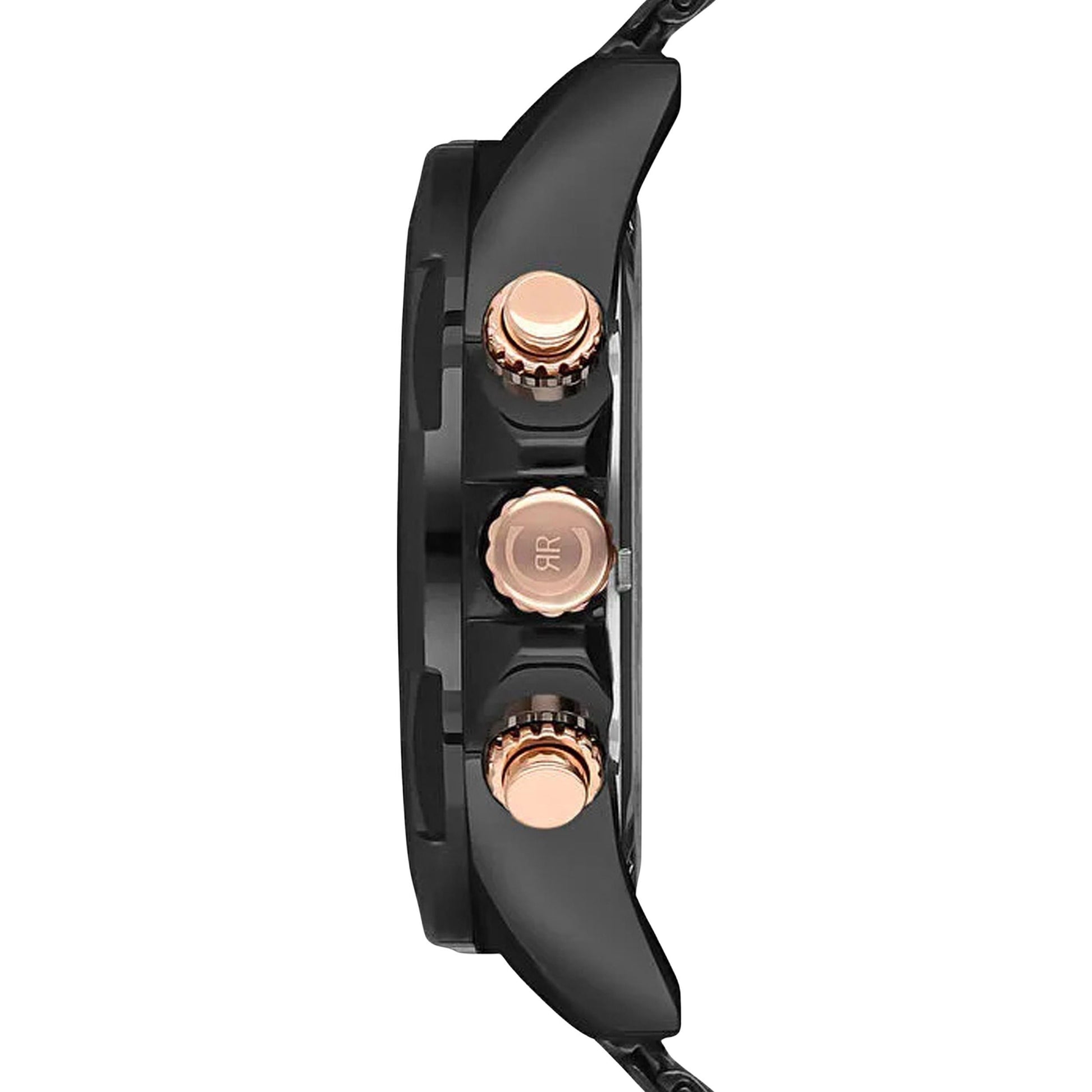 Chronographe Melitello Noir et or rose