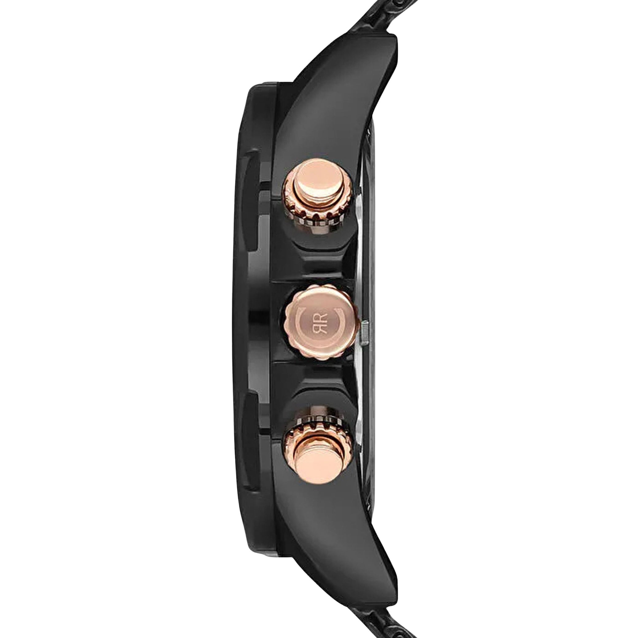 Chronographe Melitello Noir et or rose