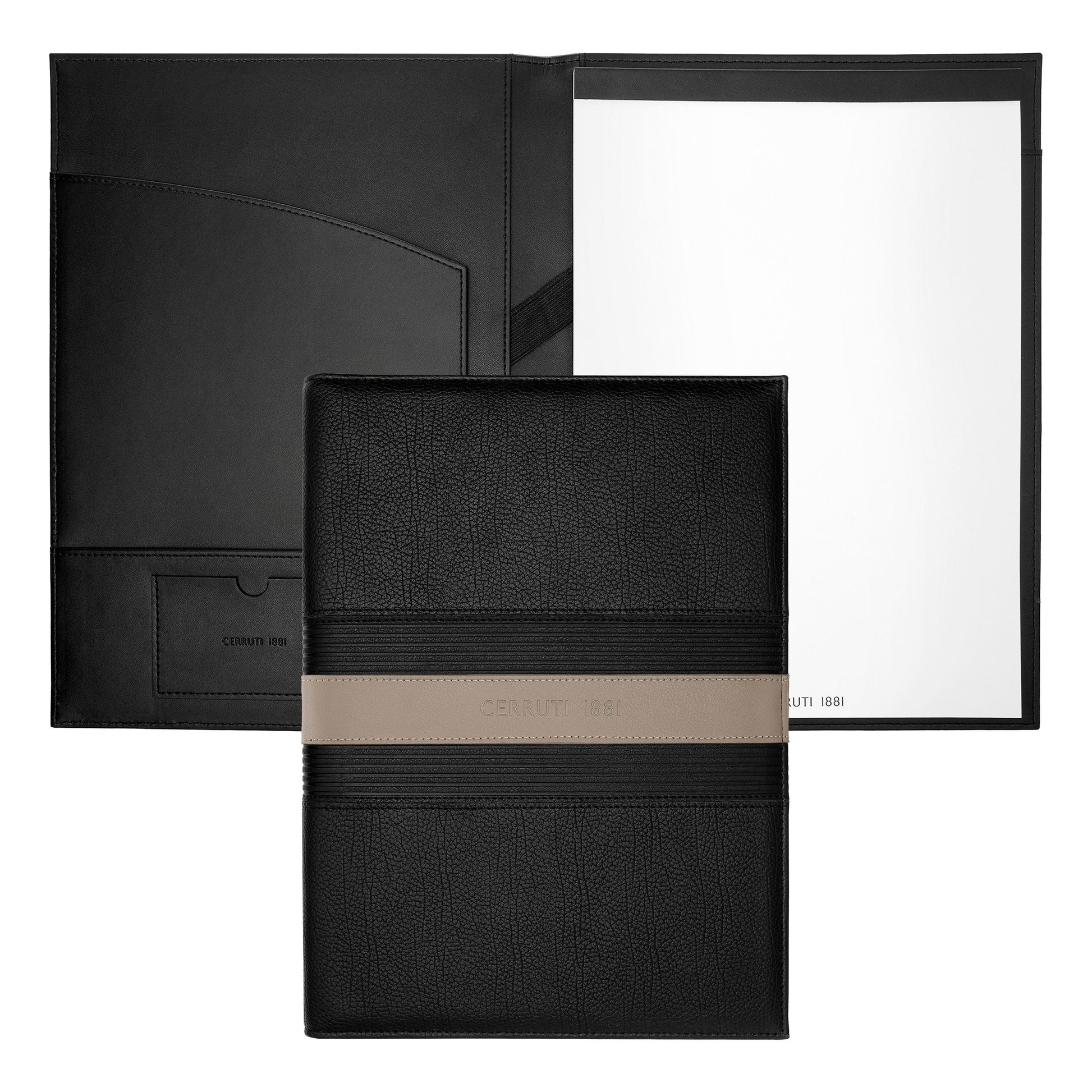 Chemise A4 Delano Taupe et Noir